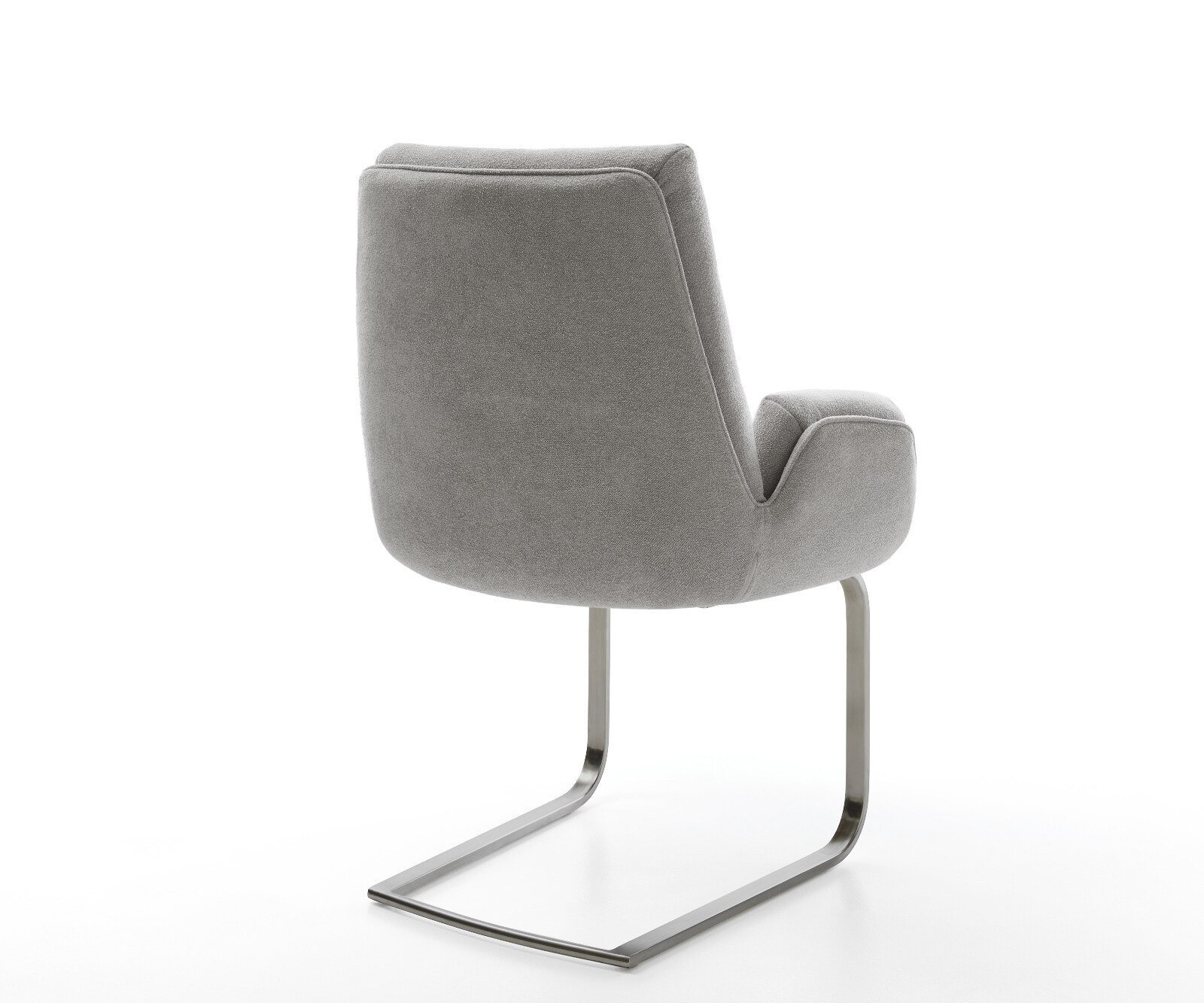 Cantilever Clea-Flex tissu structuré doux gris pied cantilever plat grafiete 5