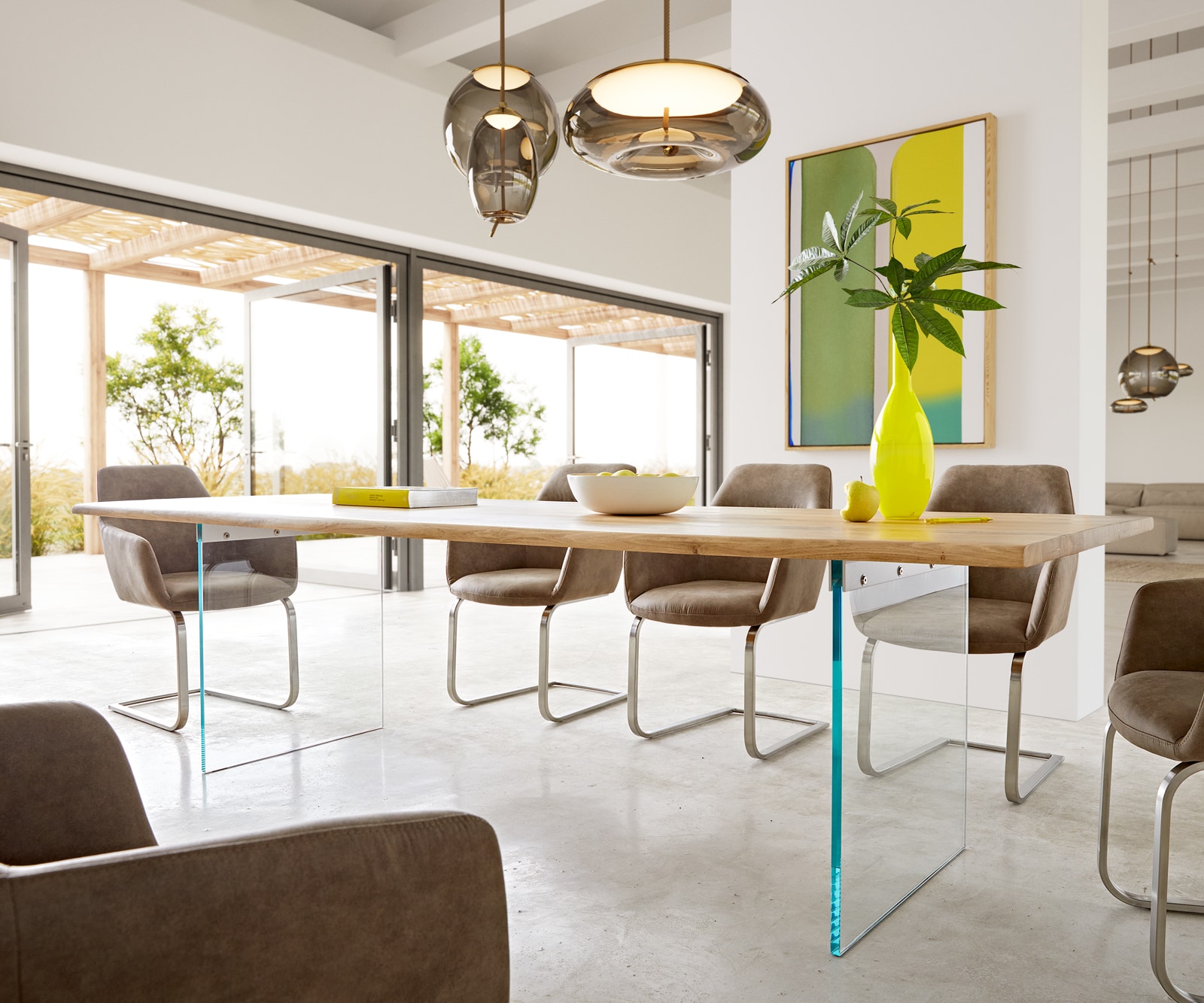 Table à manger Edge 260x100x2,5-3 chêne nature verre Live-Edge 4 Table à manger Edge 260x100x2,5-3 chêne nature verre Live-Edge 4