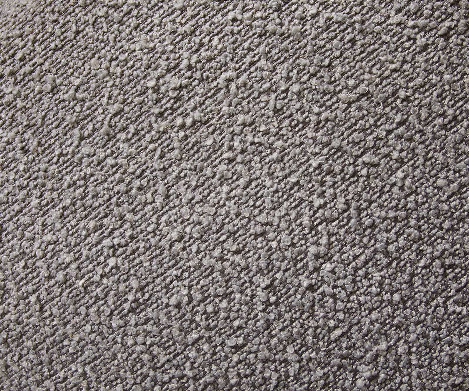 Chaise-de-salle-à-manger Xana-Flex avec accoudoirs bouclé gris argenté pied trapèze noir ressorts ensachés 2