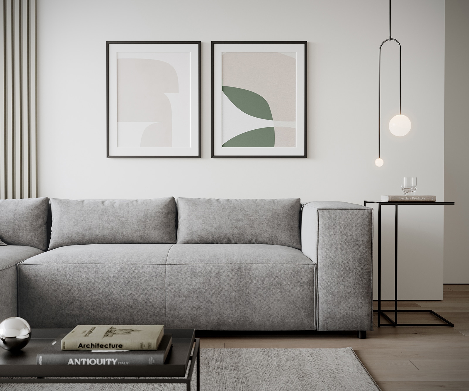 Canapé-d'angle Brom 260x175 cm microfibre gris recamière à gauche 6 Canapé-d'angle Brom 260x175 cm microfibre gris recamière à gauche 6