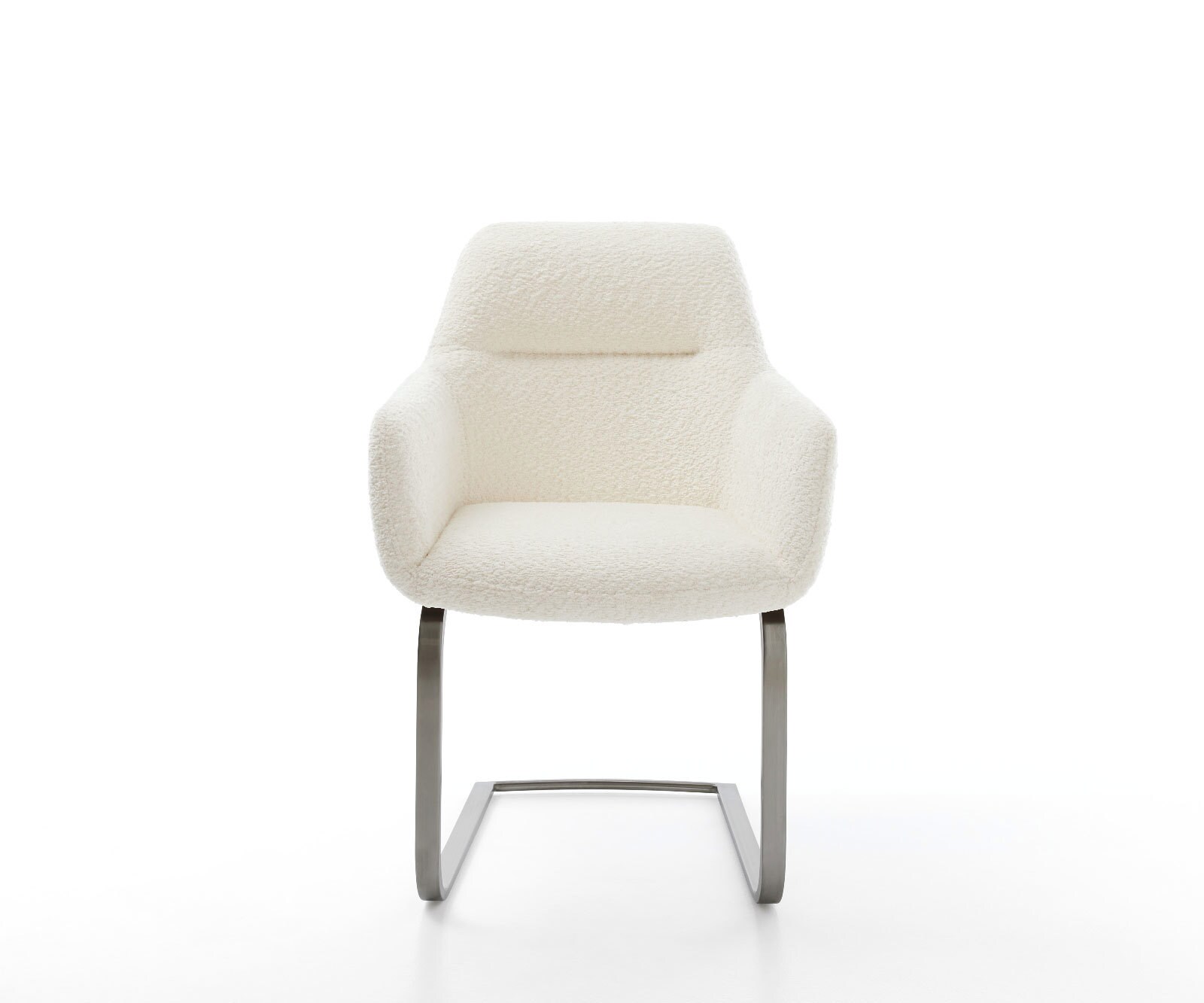 Cantilever Pejo-Flex bouclé blanc pied cantilever plat grafiete ressorts ensachés 1