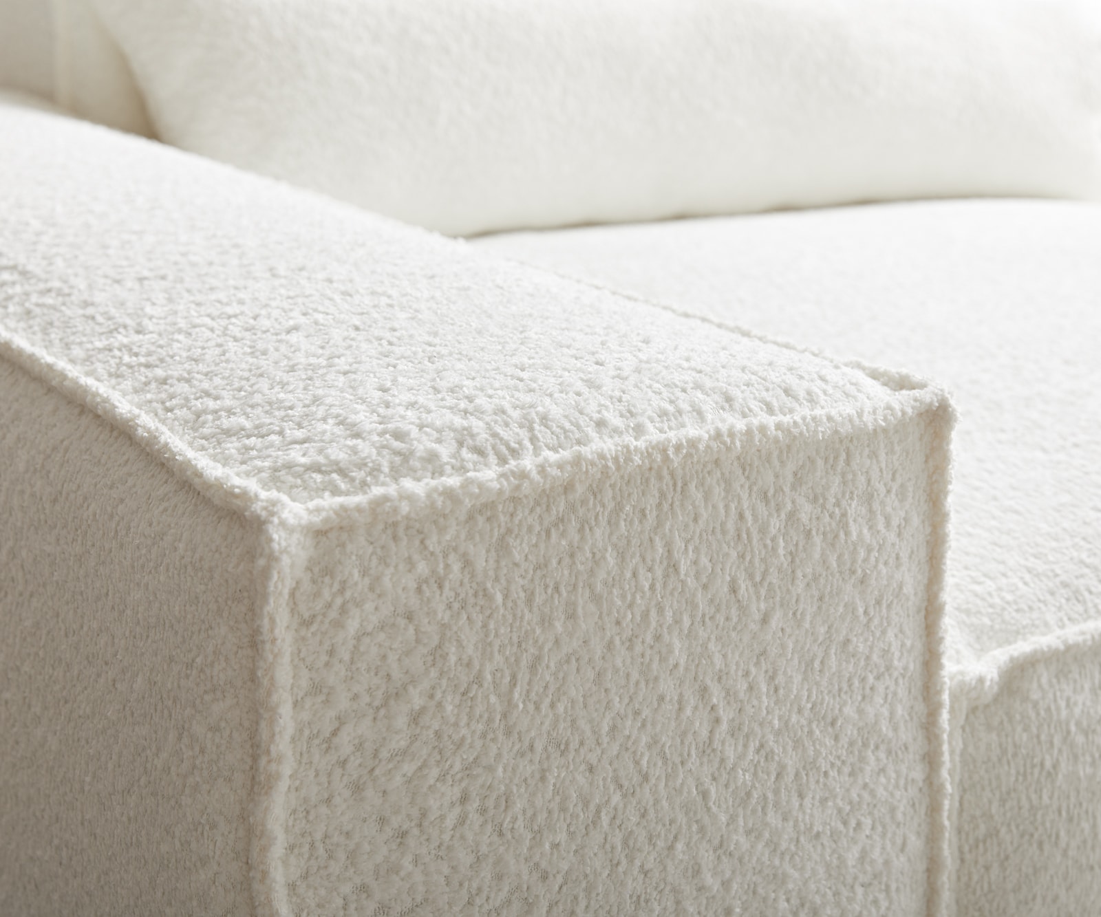Canapé d'angle Sirpio XL 270x170 cm Bouclee Crème-blanc Recamiere variable 3 Canapé d'angle Sirpio XL 270x170 cm Bouclee Crème-blanc Recamiere variable 3