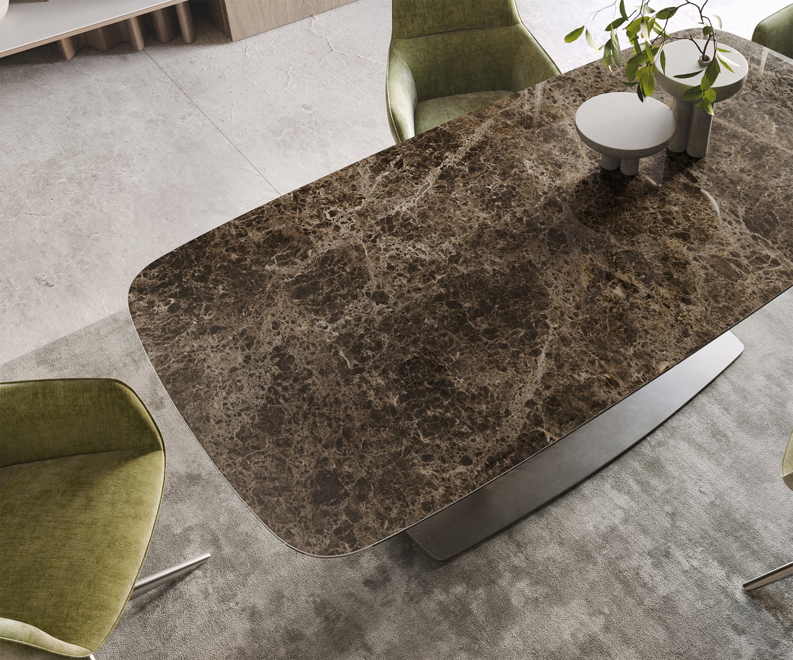 Table à manger Edge Boot 200x100 Laminam® Emperador Extra Lucidato Marron foncé Wave Acier inoxydable 3 Table à manger Edge Boot 200x100 Laminam® Emperador Extra Lucidato Marron foncé Wave Acier inoxydable 3