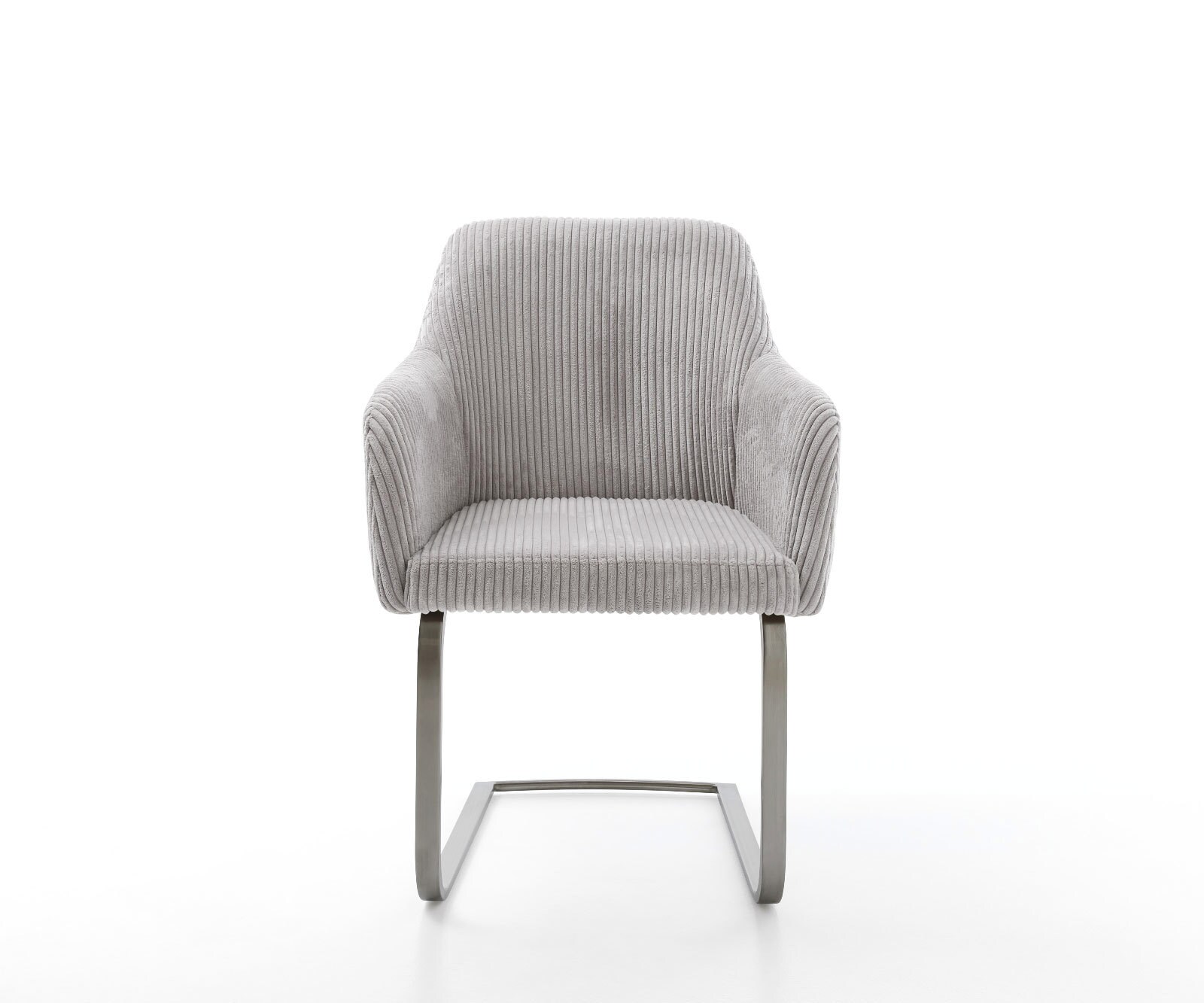 Cantilever Greg-Flex côtelé gris argenté pied cantilever plat grafiete ressorts ensachés 1 Cantilever Greg-Flex côtelé gris argenté pied cantilever plat grafiete ressorts ensachés 1