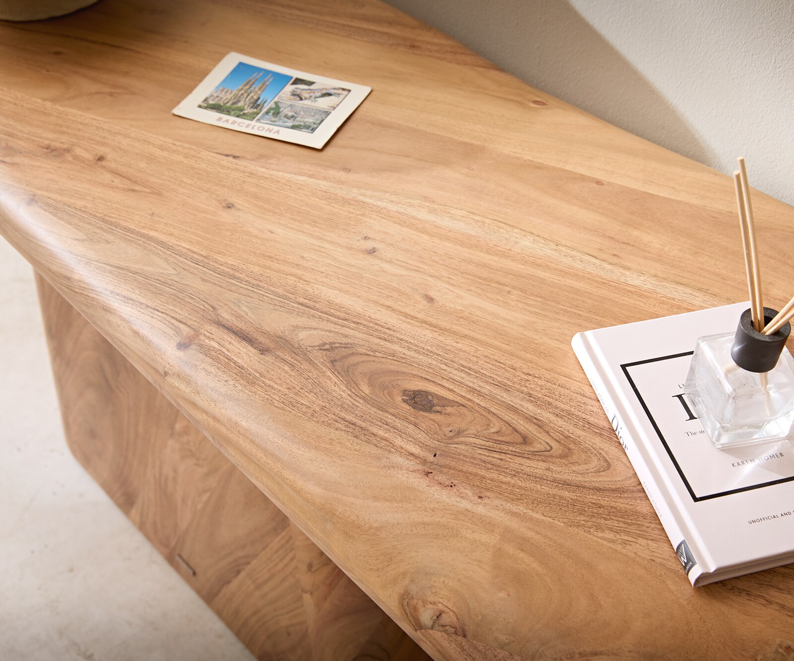 Table-console Suva 180x45 cm acacia naturel 5
