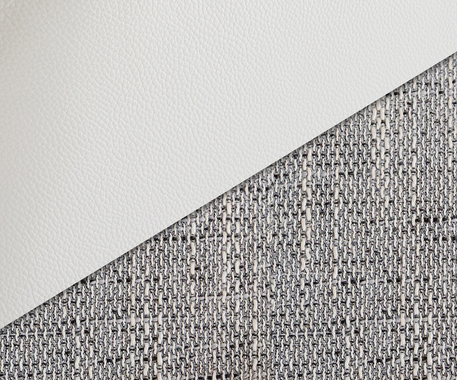 Canapé-d'angle Clovis Tabouret blanc gris clair Accoudoir Poufs gauche Canapé modulaire 4