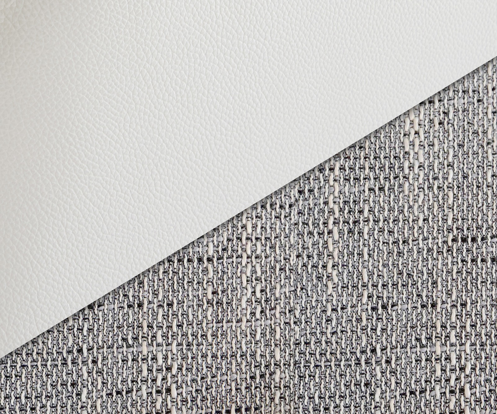 Canapé-d'angle Clovis Tabouret blanc gris clair Accoudoir Poufs gauche Canapé modulaire 4 Canapé-d'angle Clovis Tabouret blanc gris clair Accoudoir Poufs gauche Canapé modulaire 4