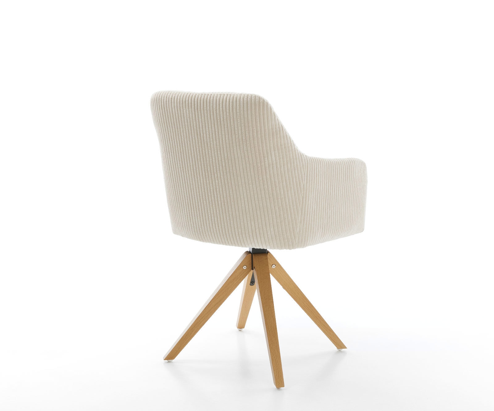 Chaise-de-salle-à-manger Greg-Flex côtelé beige vintage pied en bois angulaire naturel ressorts ensachés 4 Chaise-de-salle-à-manger Greg-Flex côtelé beige vintage pied en bois angulaire naturel ressorts ensachés 4