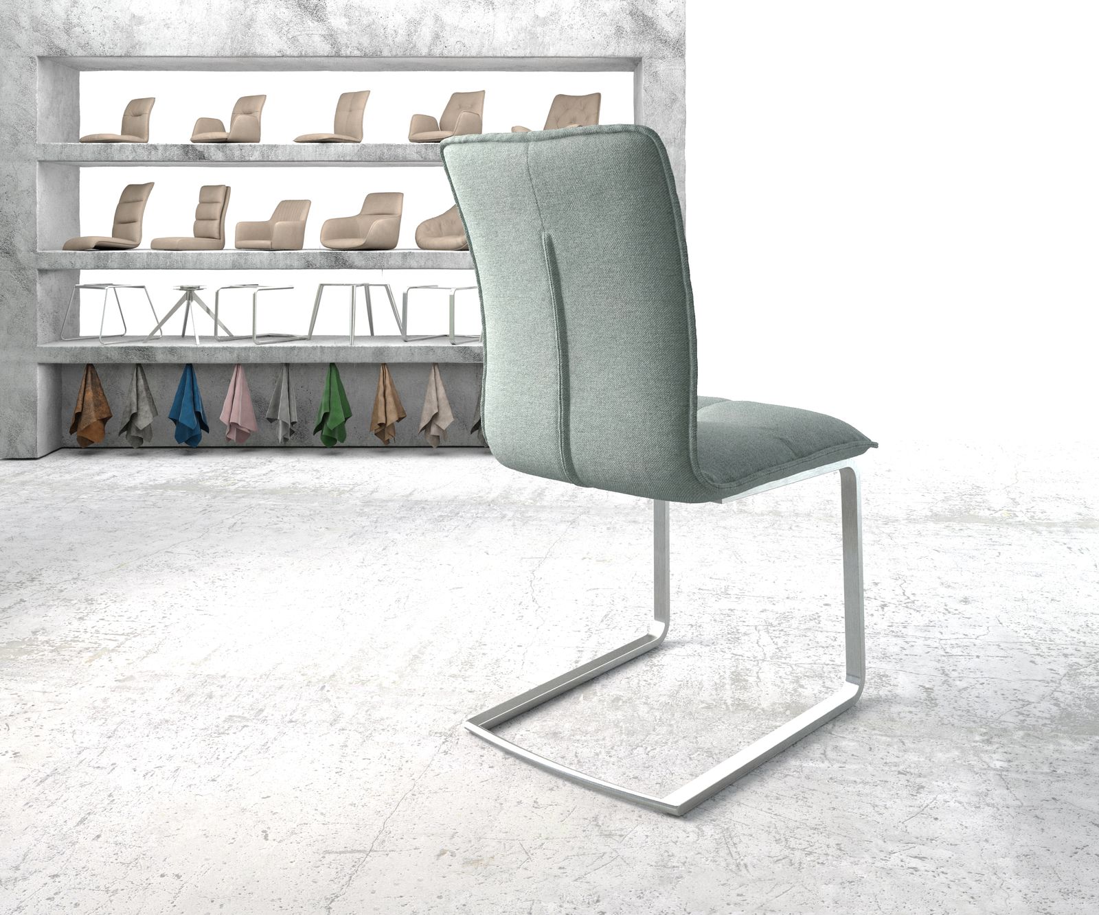 Cantilever Maddy-Flex rayures menthe cantilever plat acier inoxydable ressorts ondulés 3