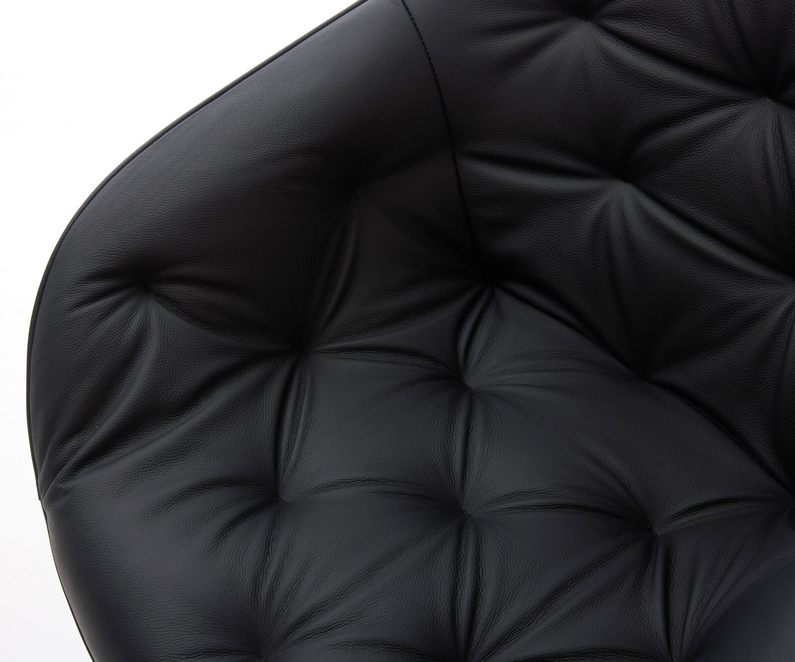 Cantilever Gaio-Flex cuir de vache noir pied cantilever plat noir 3