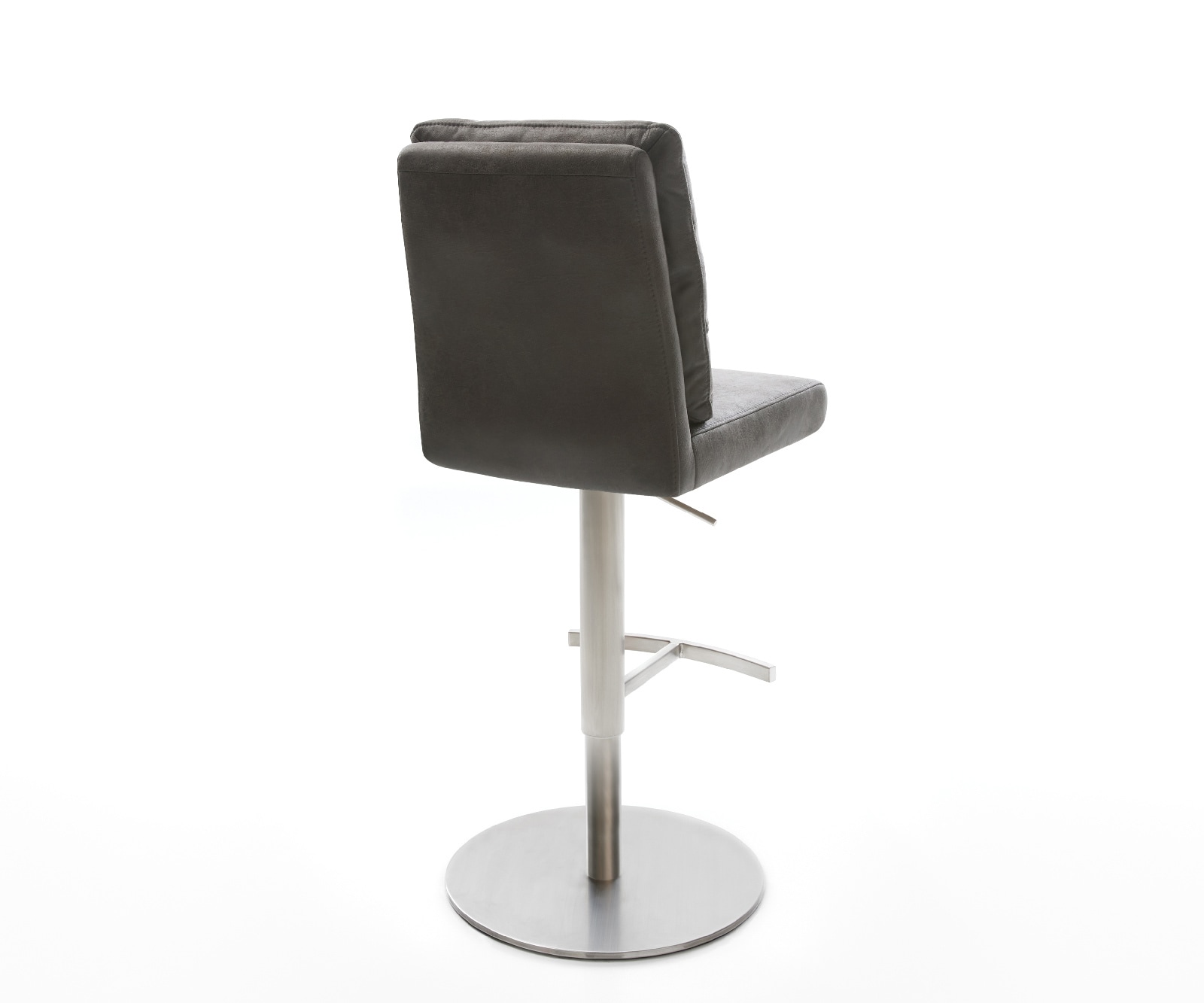 Chaise-de-bar Pela-Flex vintage anthracite base tournante réglable en haut acier inoxydable 5 Chaise-de-bar Pela-Flex vintage anthracite base tournante réglable en haut acier inoxydable 5