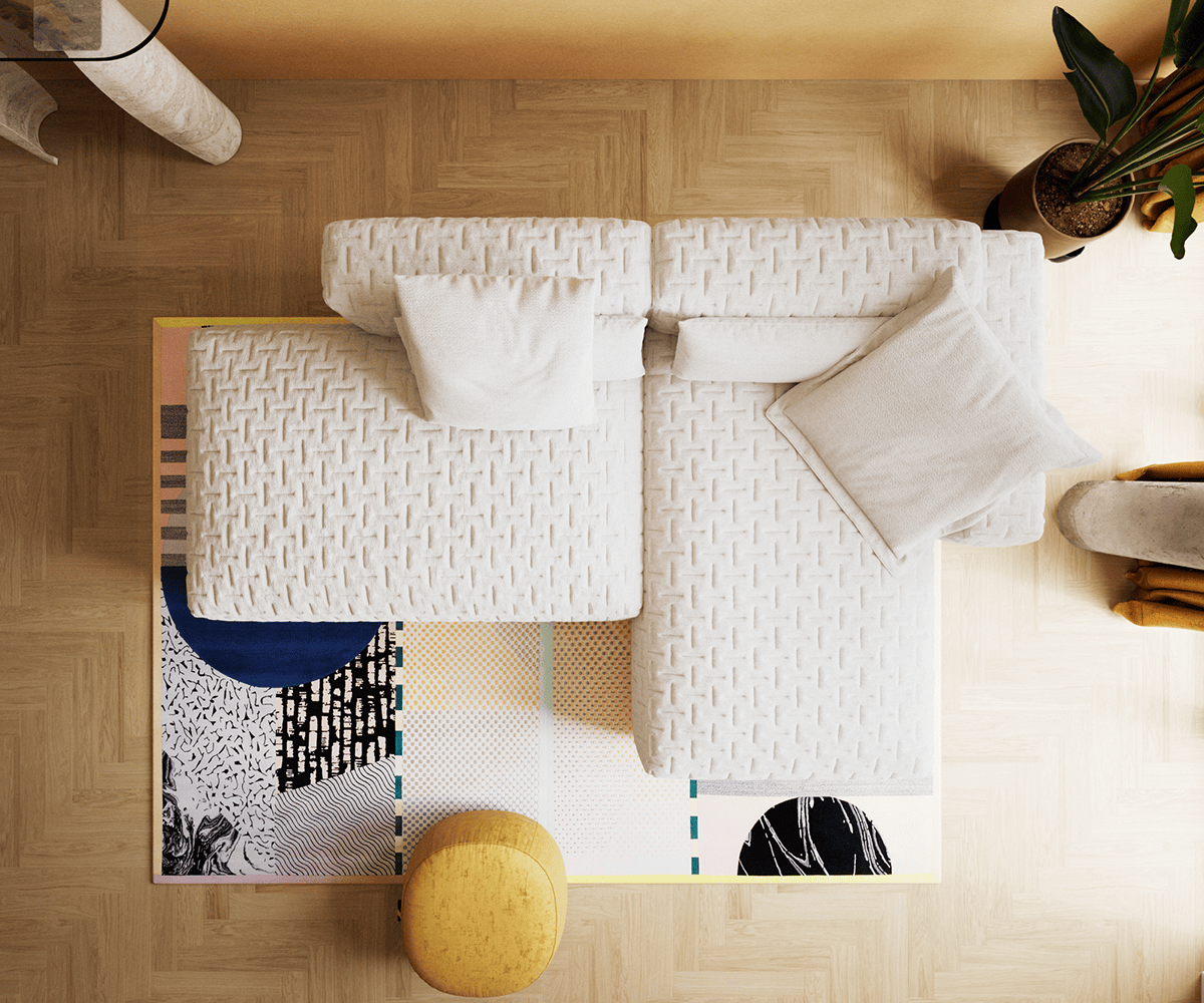 Canapé d'angle Freestyle Icon 310x200 cm Bouclé beige doux 4
