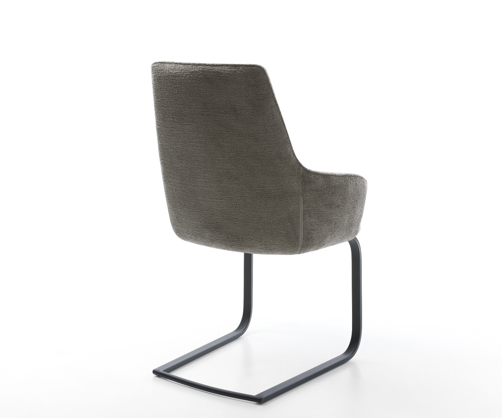 Cantilever Zelia-Flex avec accoudoirs bouclé doux boue pied cantilever plat grafiete ressorts ensachés 5