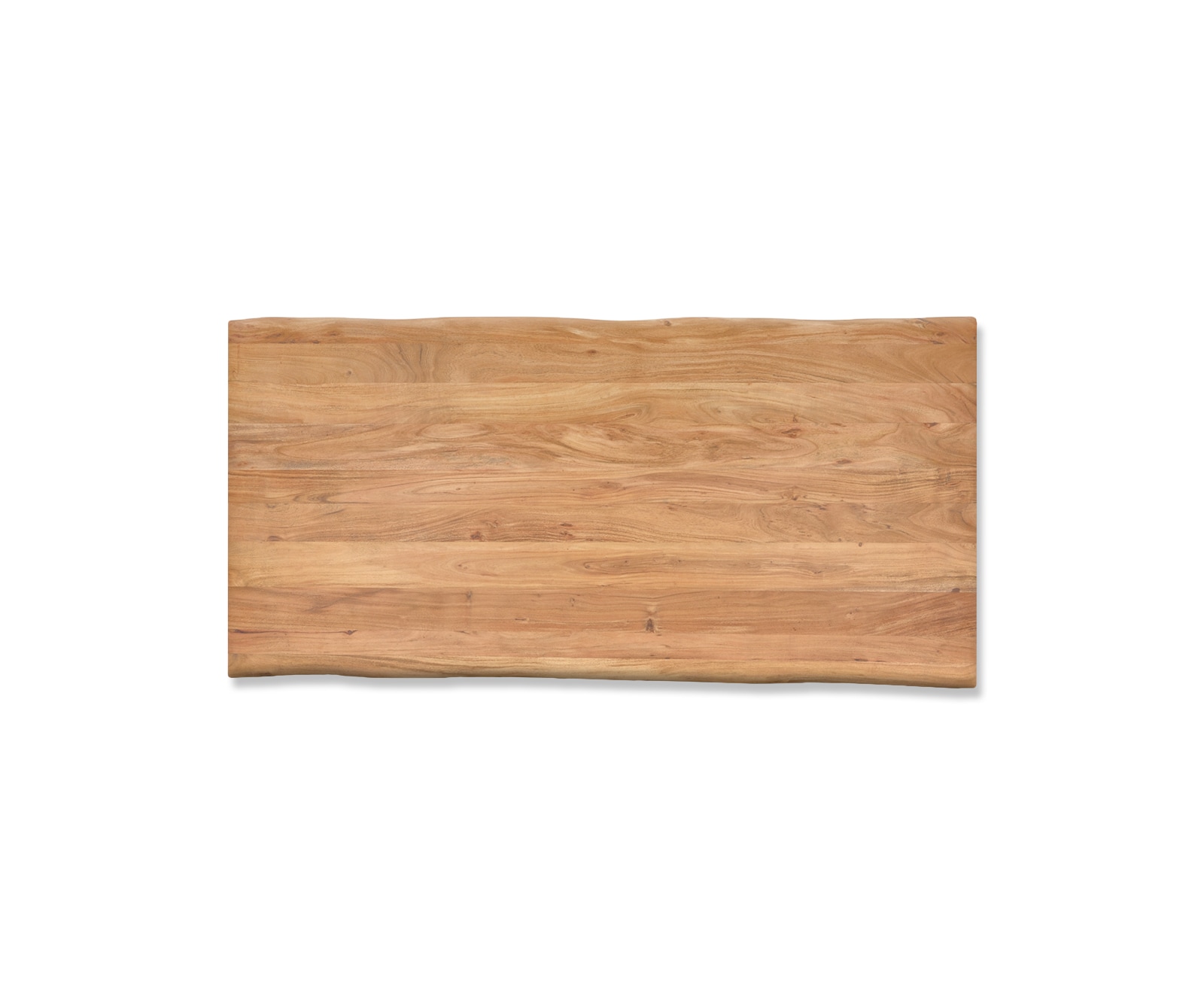 Table-à-manger Edge 200x100 XL acacia nature acier inoxydable large Live-Edge 3 Table-à-manger Edge 200x100 XL acacia nature acier inoxydable large Live-Edge 3
