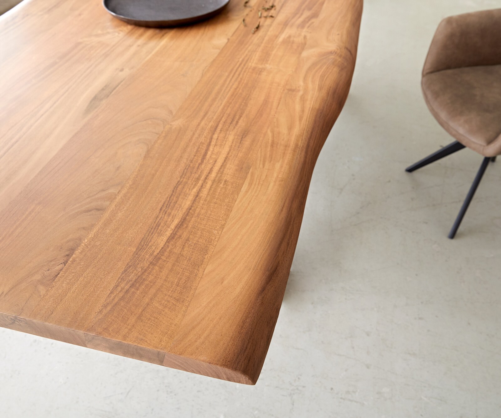 Table à manger Edge 260x100 acacia nature verre Live-Edge 4