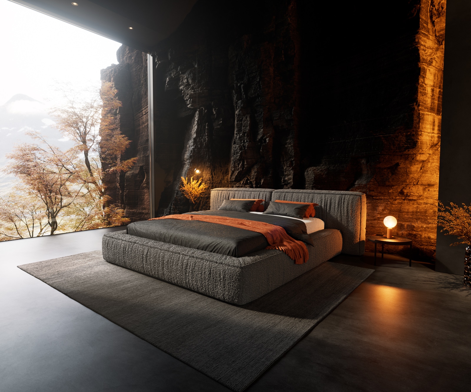 Sommier-rembourré Coperti 180x200 cm Bouclé gris argenté Sommier-rembourré Coperti 180x200 cm Bouclé gris argenté