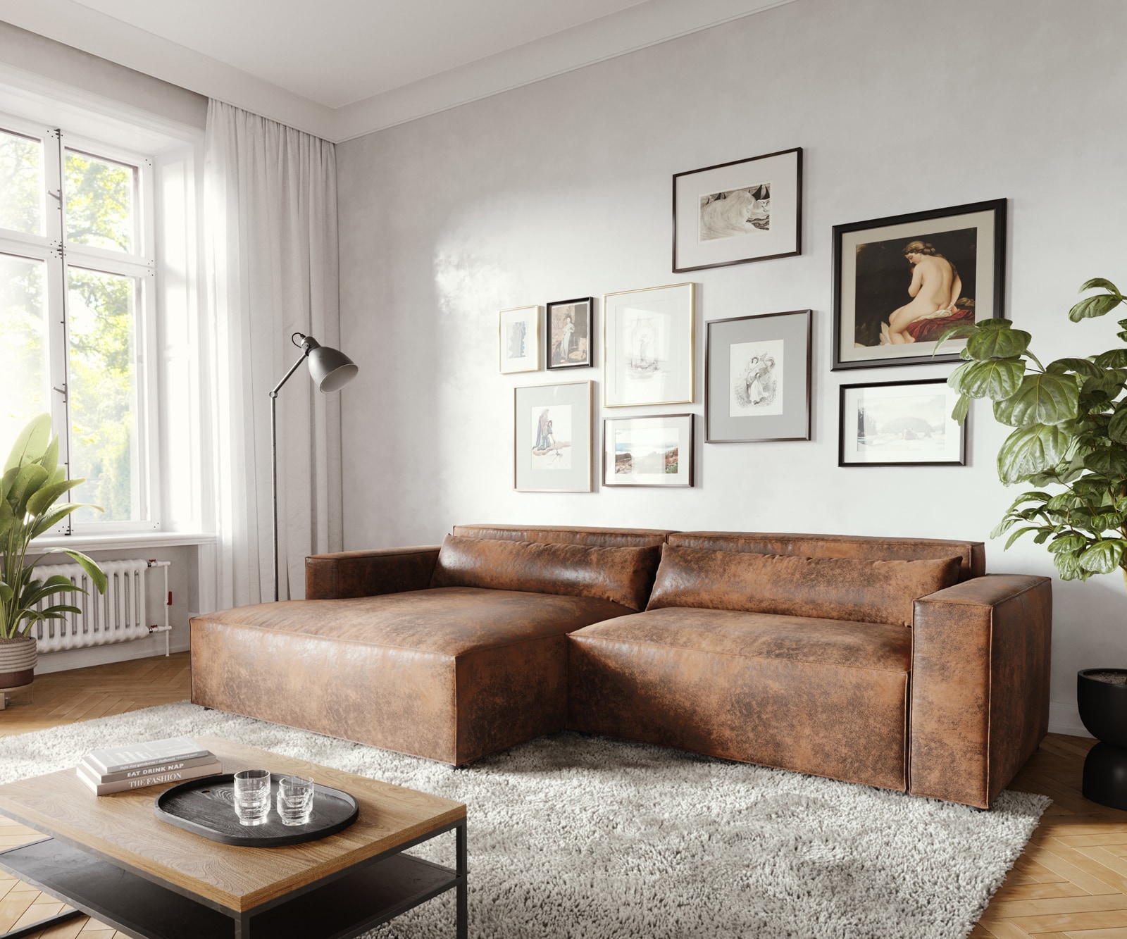 Eckcouch Brom mit Recamiere Polsterecke 1 Eckcouch Brom mit Recamiere Polsterecke 1