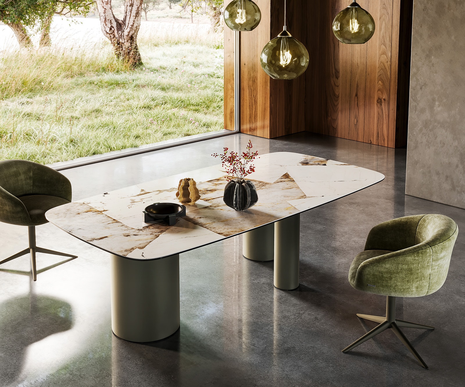 Table à manger Edge Boot 240x120 Céramique Iris FMG Patagonia Lappato Troa Métal finition à effet Titane 4 Table à manger Edge Boot 240x120 Céramique Iris FMG Patagonia Lappato Troa Métal finition à effet Titane 4