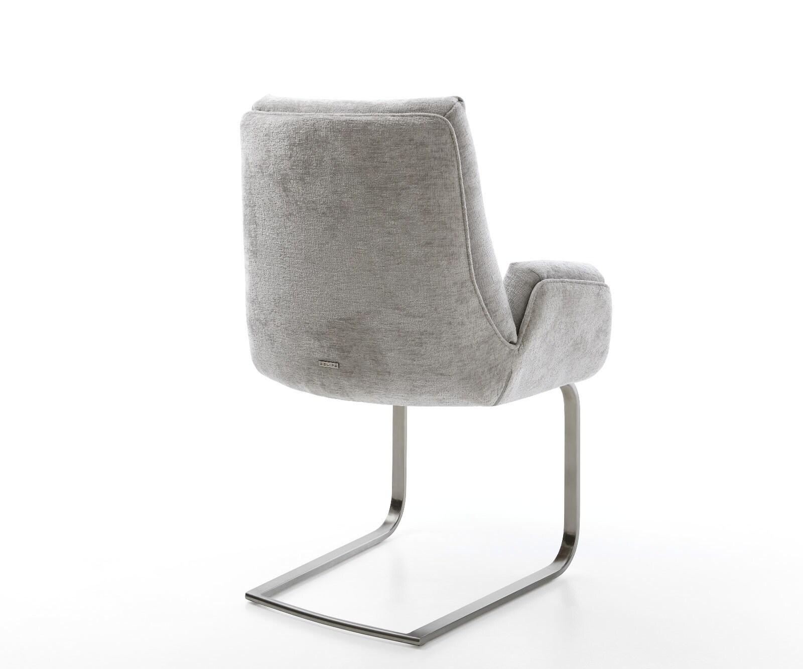 Cantilever Clea-Flex chenille gris argenté pied cantilever plat grafiete 5