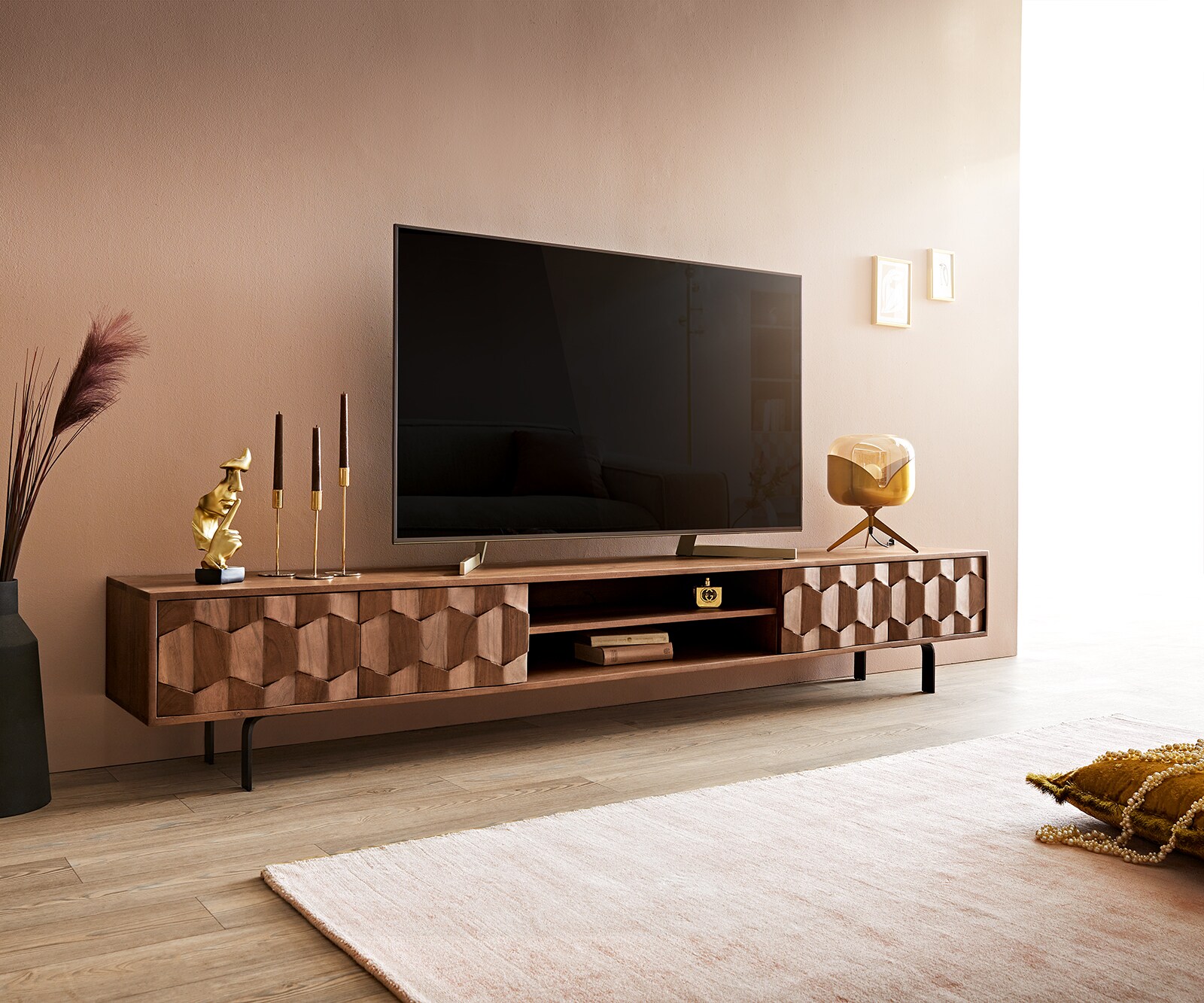 Meuble-TV Fevo en bois massif TV-Board 5