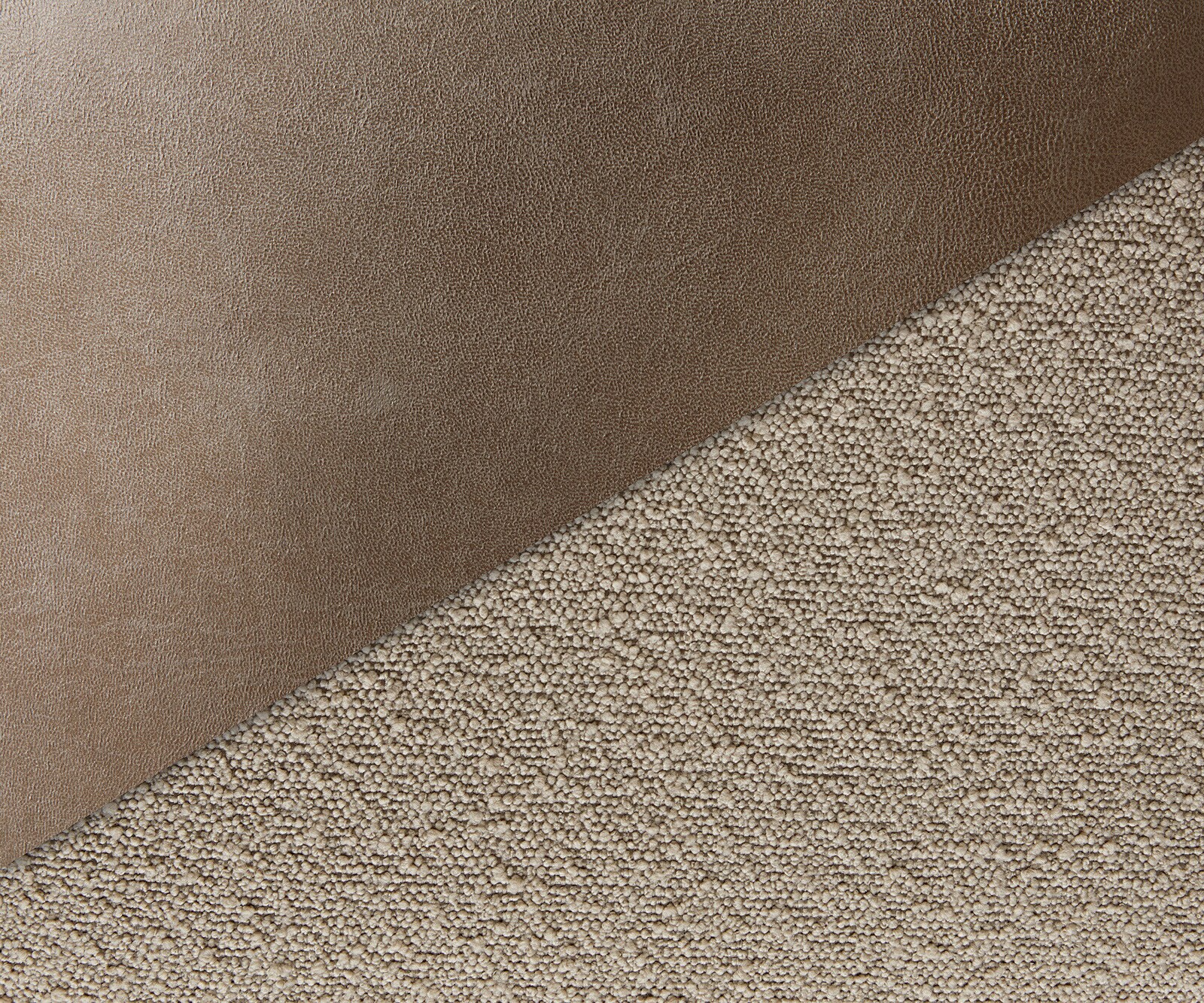 Chaise-de-bar Yago-Flex mélange de matériaux microfibre boue / bouclé boue cadre luge plat métal noir ressorts ensachés 2