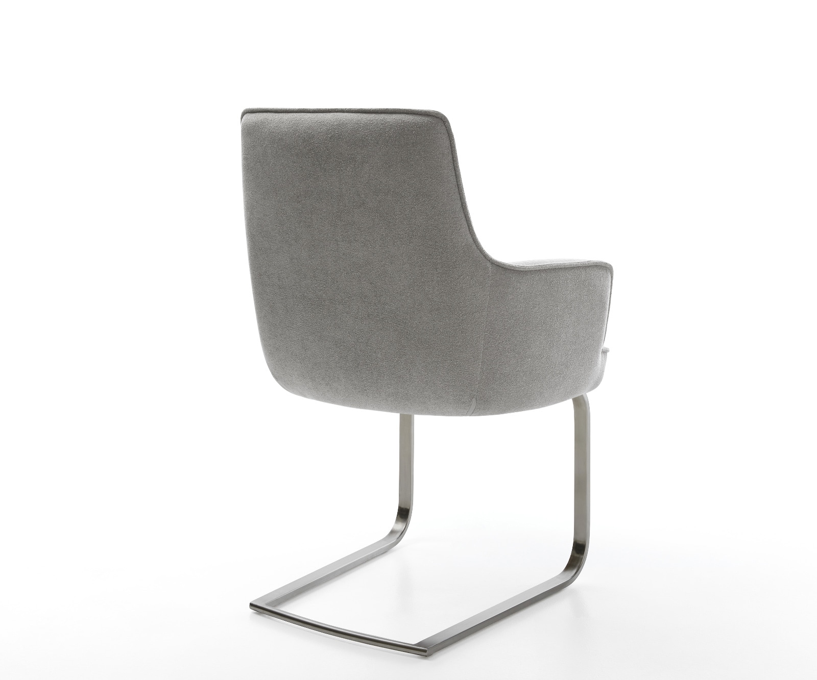 Cantilever Heira-Flex avec accoudoirs tissu structuré doux gris pied cantilever plat grafiete resorts ensachés 5