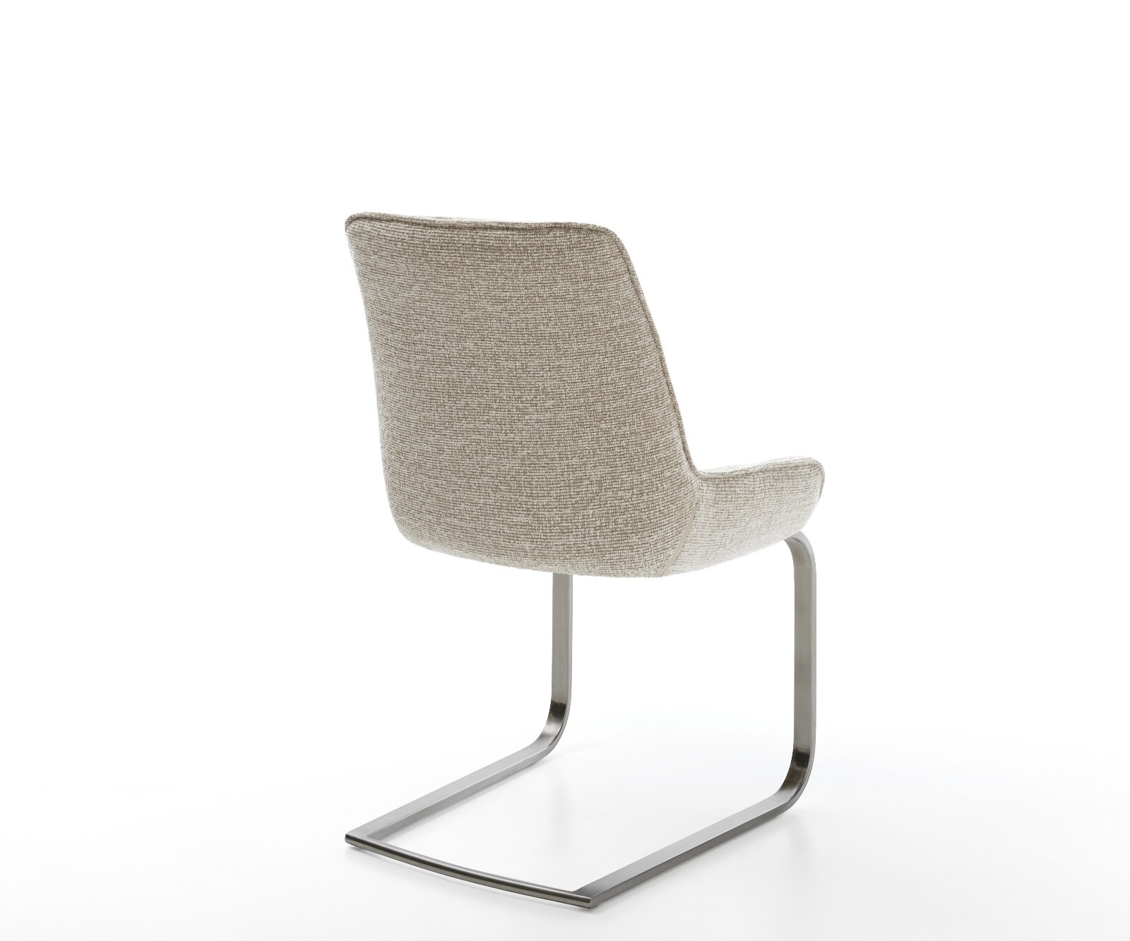 Cantilever Taimi-Flex tissu tissé doux beige pied cantilever plat grafiete 5