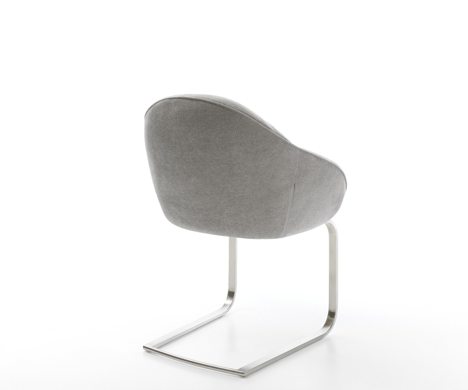 Cantilever Gaio-Flex tissu structuré doux gris pied cantilever plat acier inoxydable 4