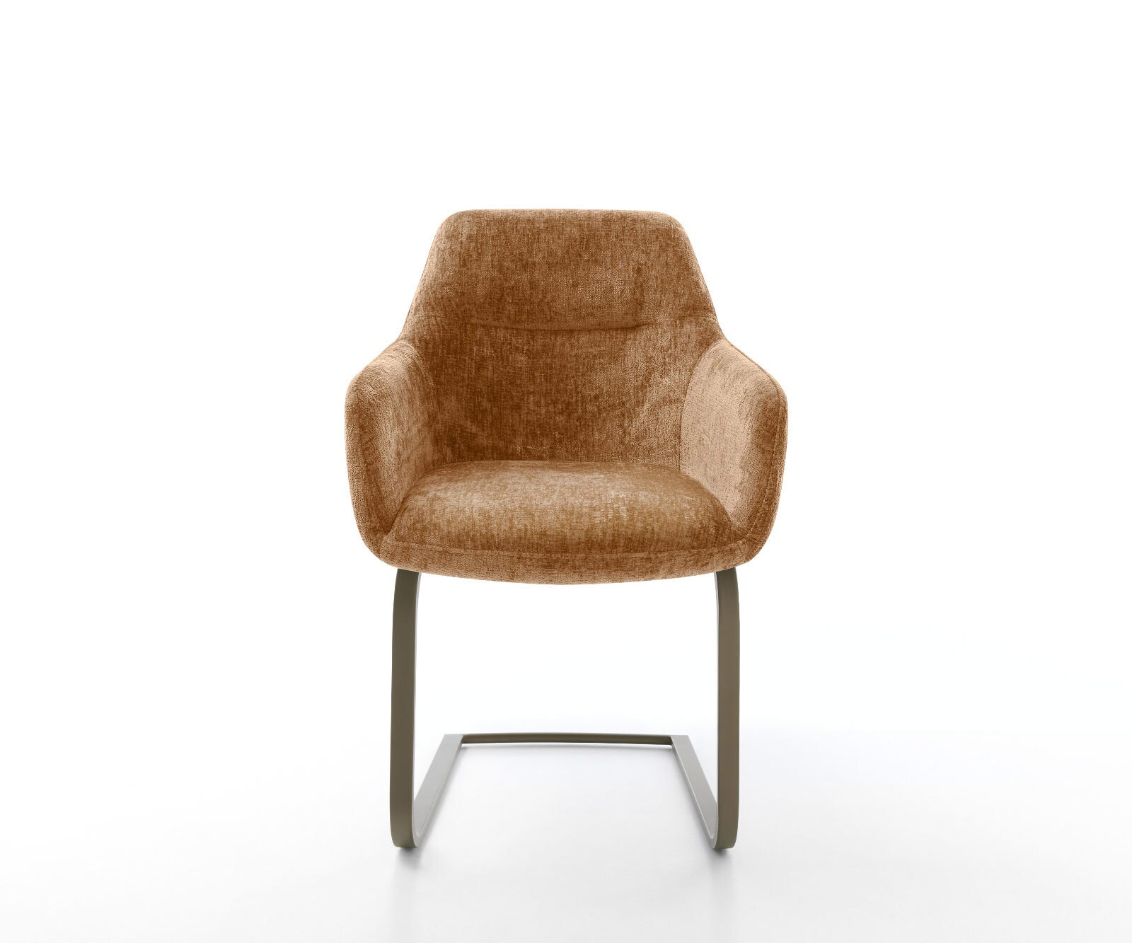 Cantilever Pejo-Flex chenille rouille pied cantilever plat aspect titane ressorts ensachés 1