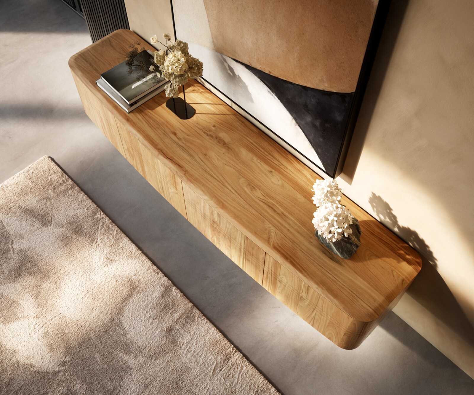 Meuble-TV Nagaru 220 cm acacia Aura 4 portes flottantes
Lowboard Nagaru 220 cm Acacia Aura 4 portes flottantes
Lowboard Nagaru 220 cm Acacia Aura 4 portes flottantes 3