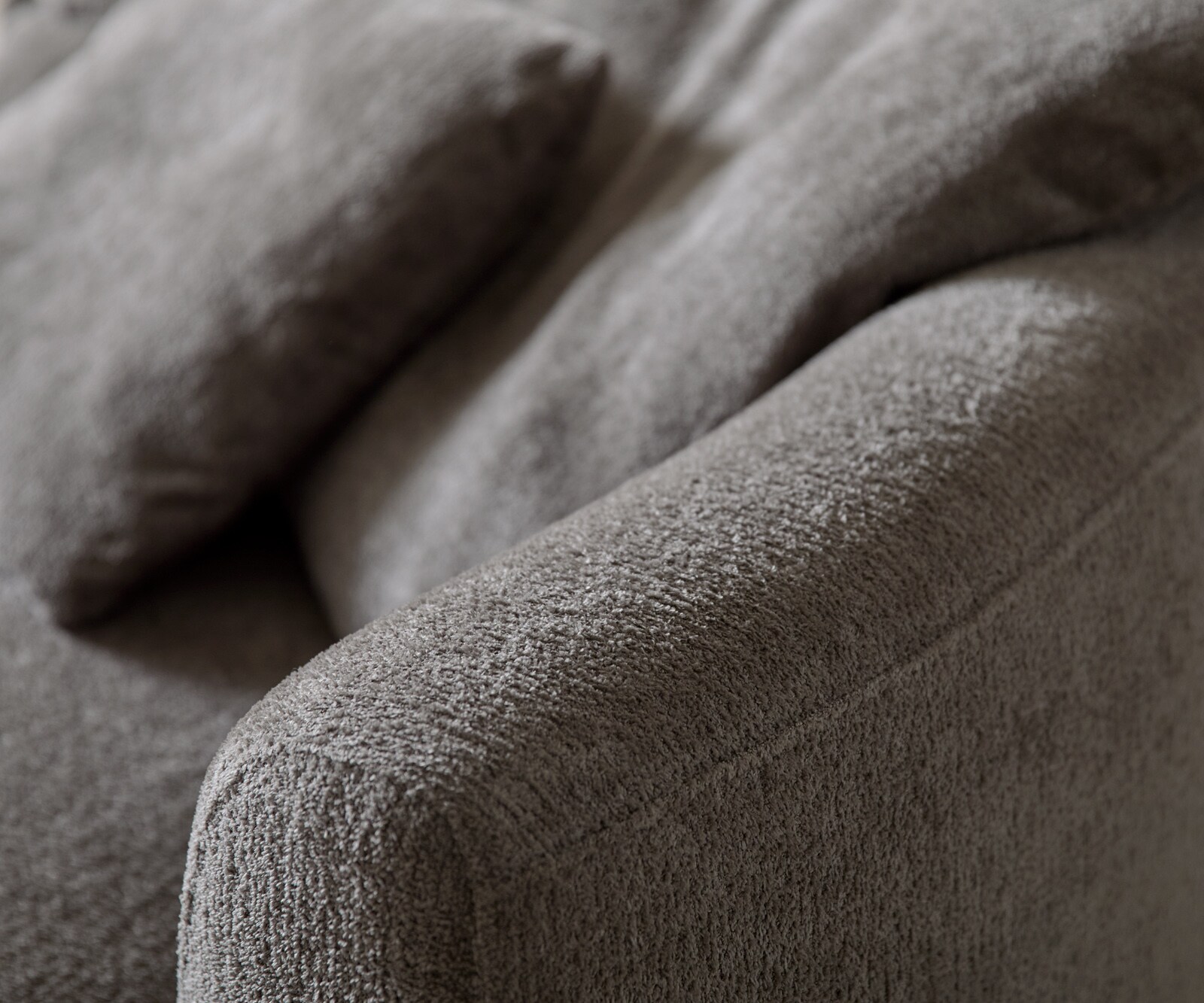 Grand-canapé Edina 330 x 170 cm Bouclé Soft Boue 5