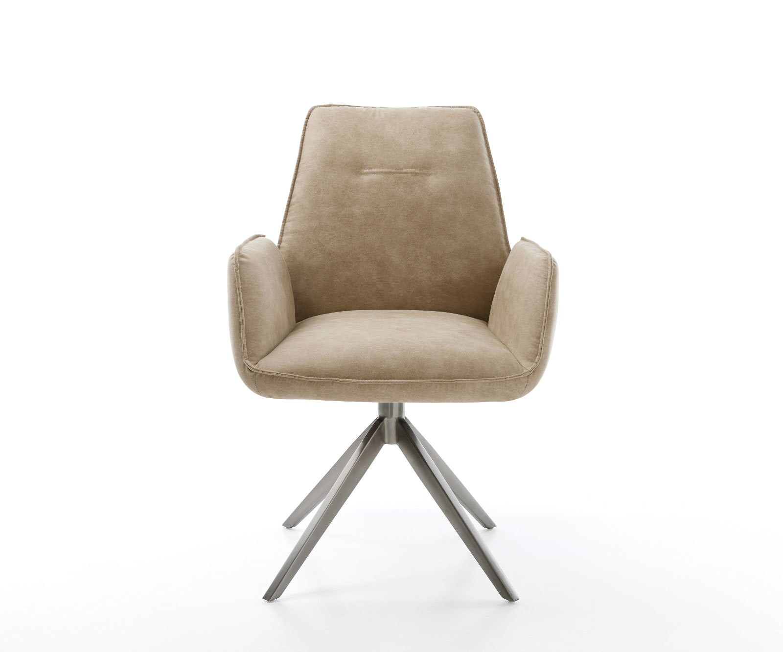 Chaise-pivotante Zoa-Flex microvelours beige vintage pied croisé large grafiete pivotement sur 360° fonction bascule ressorts ensachés 1 Chaise-pivotante Zoa-Flex microvelours beige vintage pied croisé large grafiete pivotement sur 360° fonction bascule ressorts ensachés 1