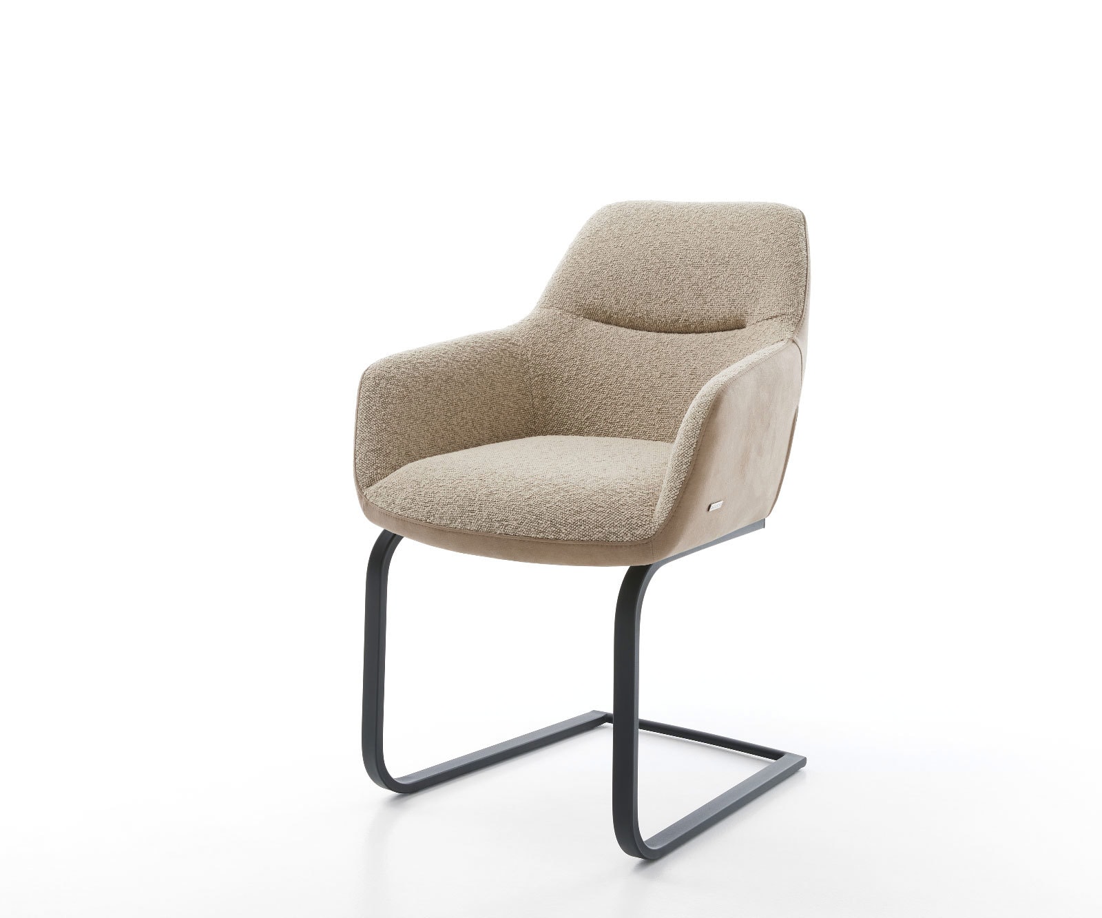 Cantilever Pejo-Flex tissu mixte couleur boue pied cantilever plat noir ressorts ensachés Cantilever Pejo-Flex tissu mixte couleur boue pied cantilever plat noir ressorts ensachés