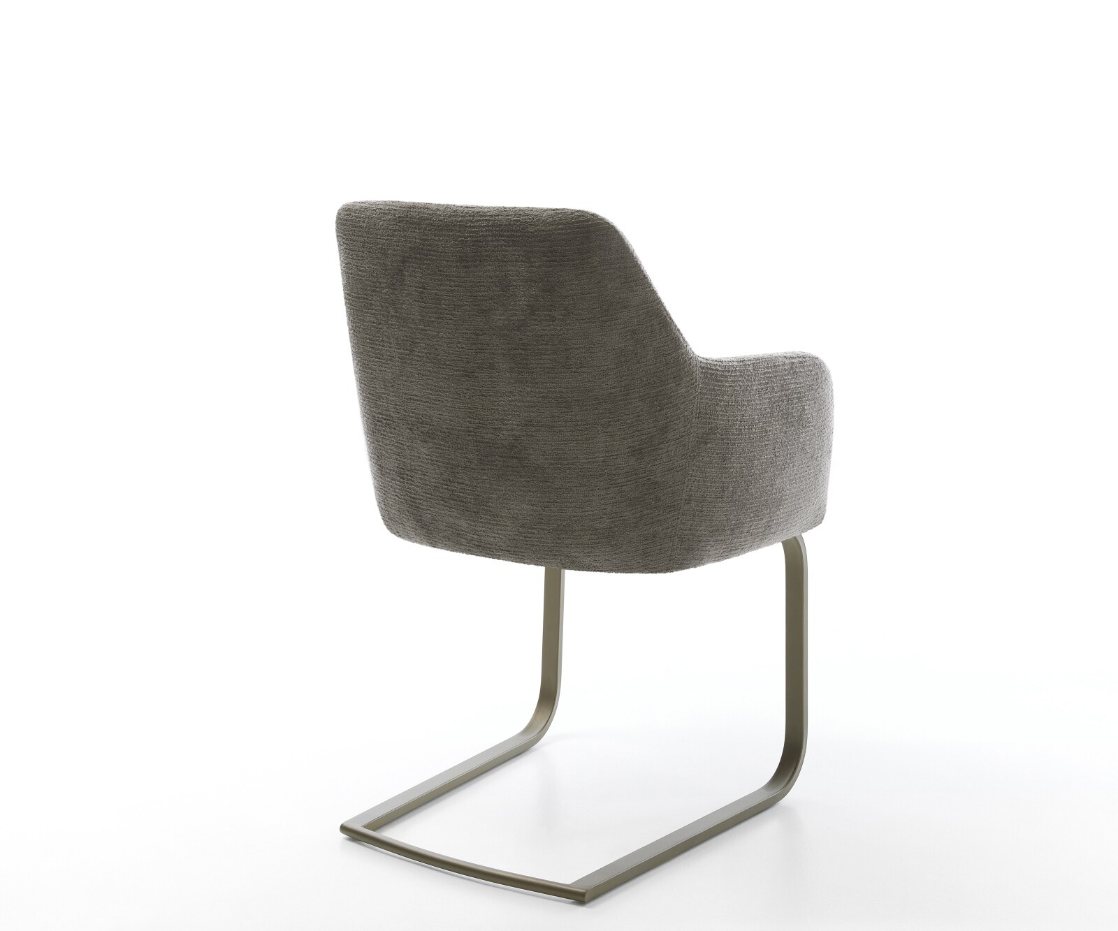 Cantilever Greg-Flex bouclé doux couleur boue pied cantilever plat aspect titane resorts ensachés 5