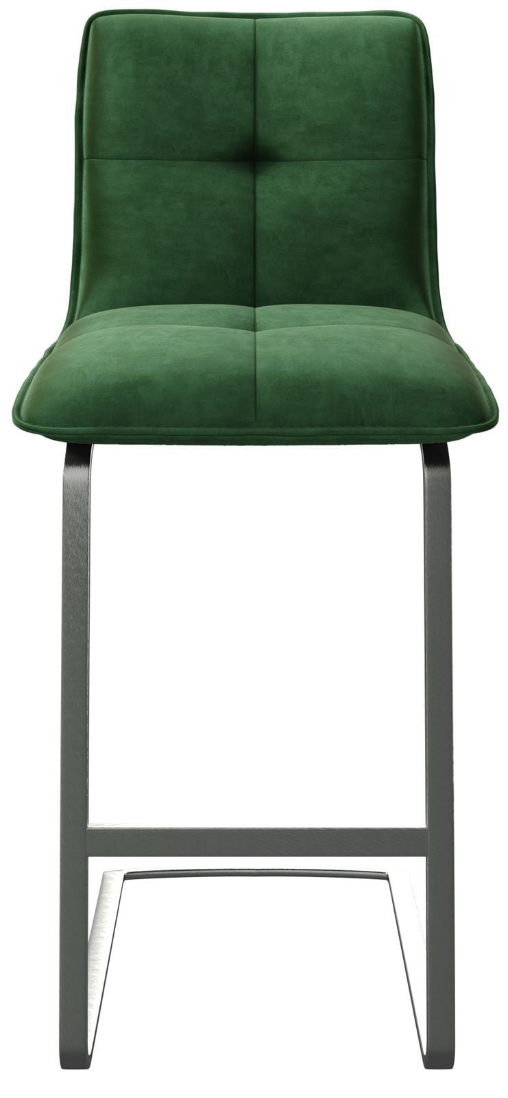 Chaise-de-bar Maddy-Flex velours vert chaise cantilever acier plat inoxydable 3 Chaise-de-bar Maddy-Flex velours vert chaise cantilever acier plat inoxydable 3