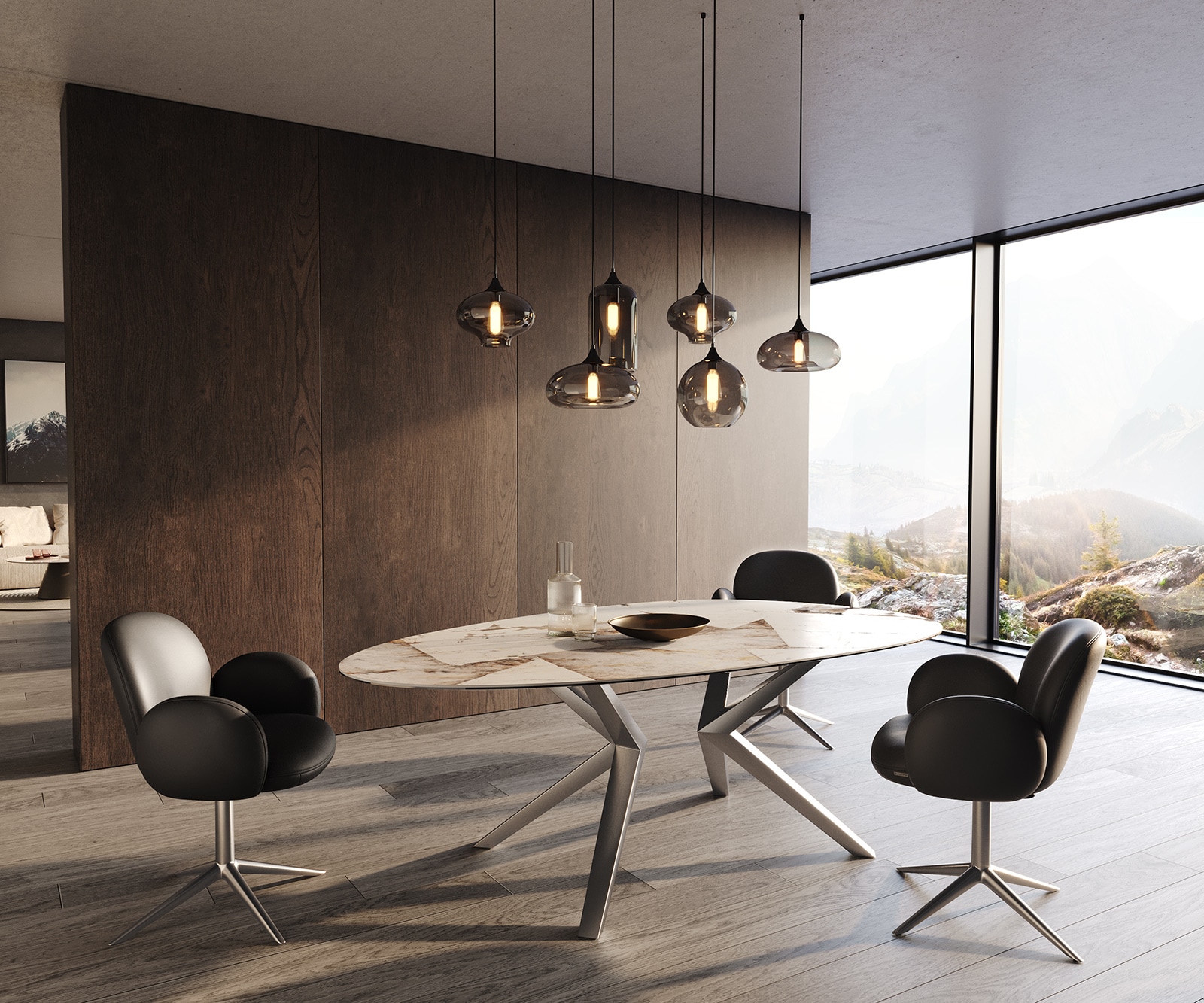 Piètement de table Zenthara anguleux acier inoxydable (set de 2 pièces) 2 Piètement de table Zenthara anguleux acier inoxydable (set de 2 pièces) 2