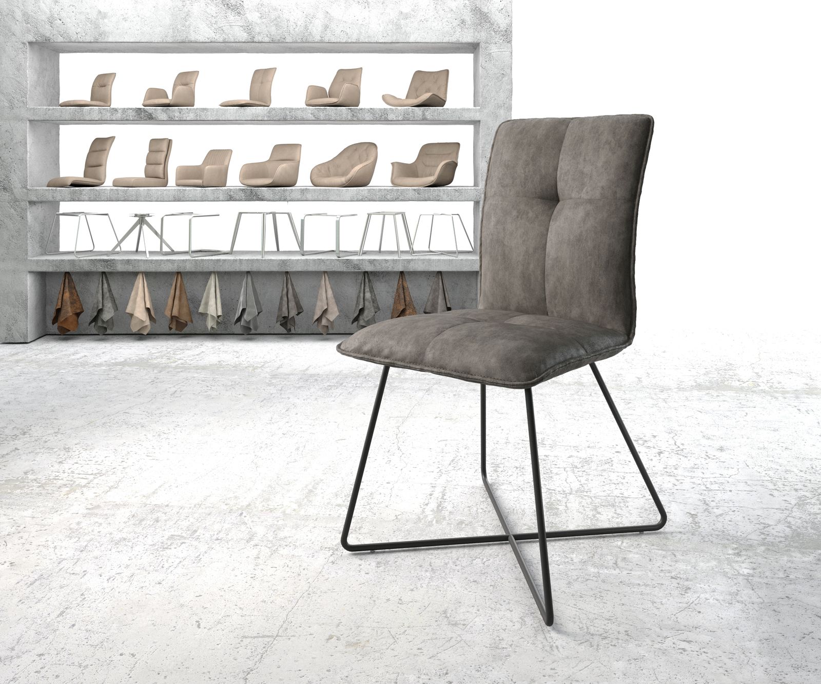 Chaise-de-salle-à-manger Maddy-Flex Chaise rembourrée 4