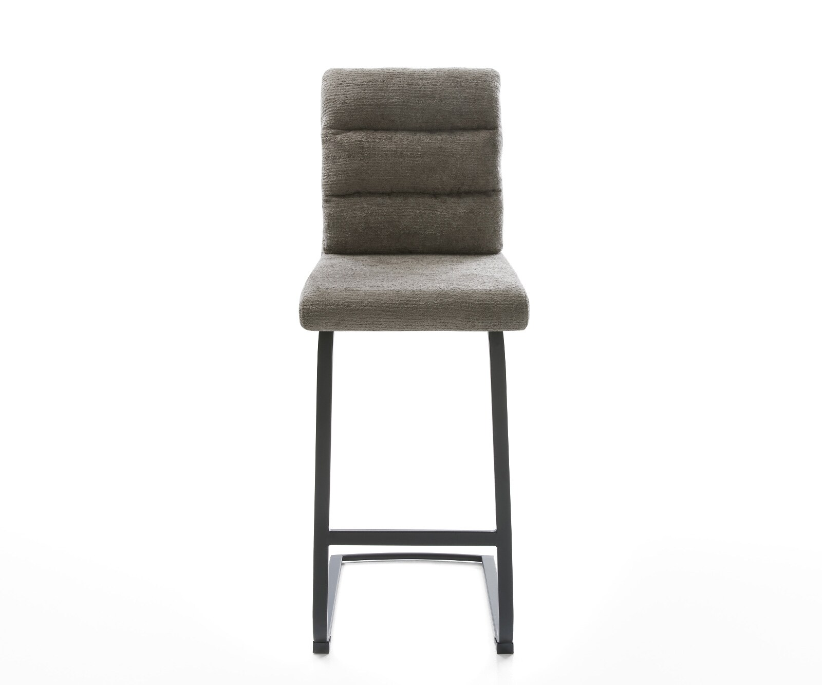 Chaise-de-bar Pela-Flex Bouclé doux Boue Pied cantilever plat noir Noir 2