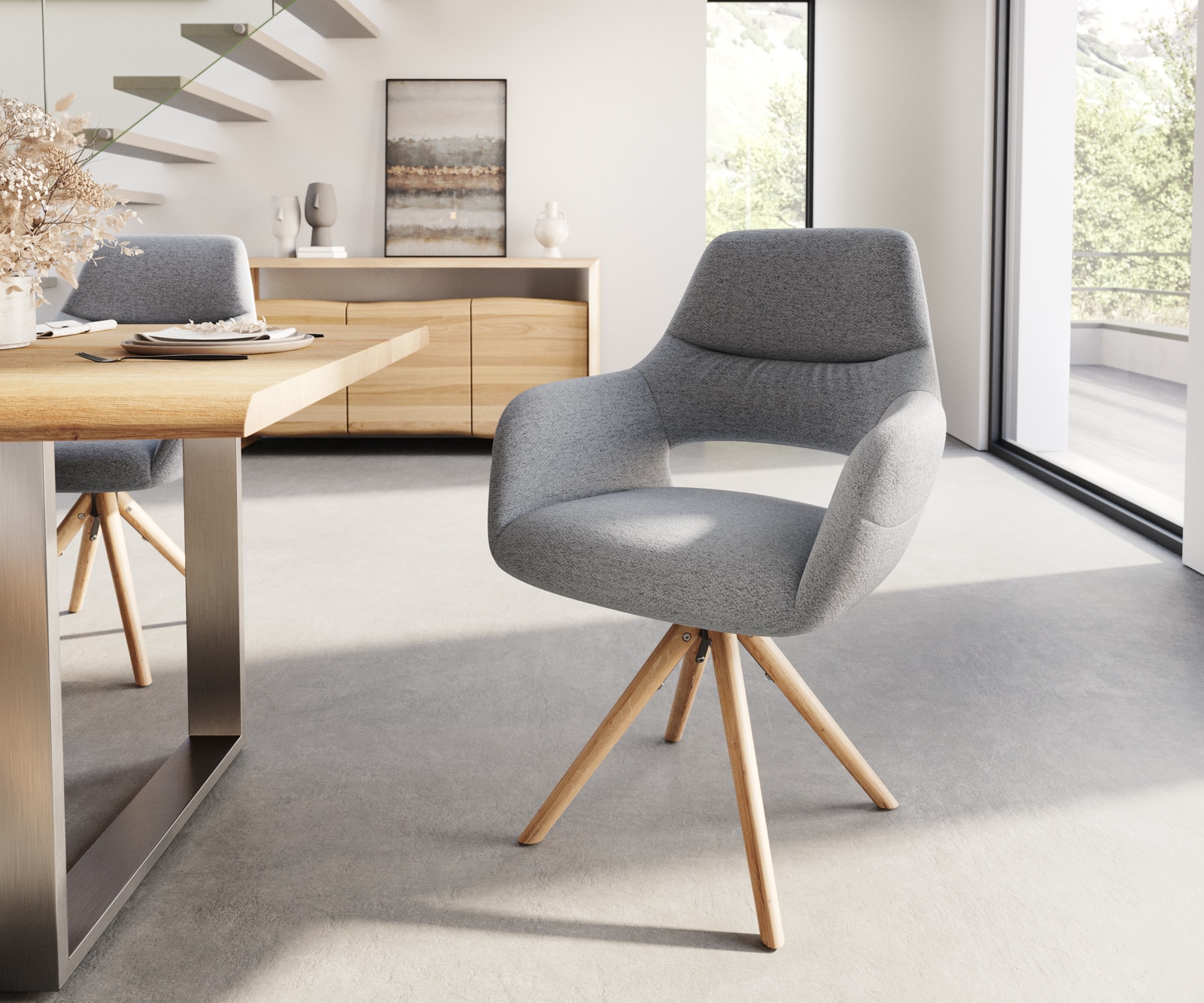 Chaise-de-salle-à-manger Yago-Flex Chaise rembourrée 2 Chaise-de-salle-à-manger Yago-Flex Chaise rembourrée 2