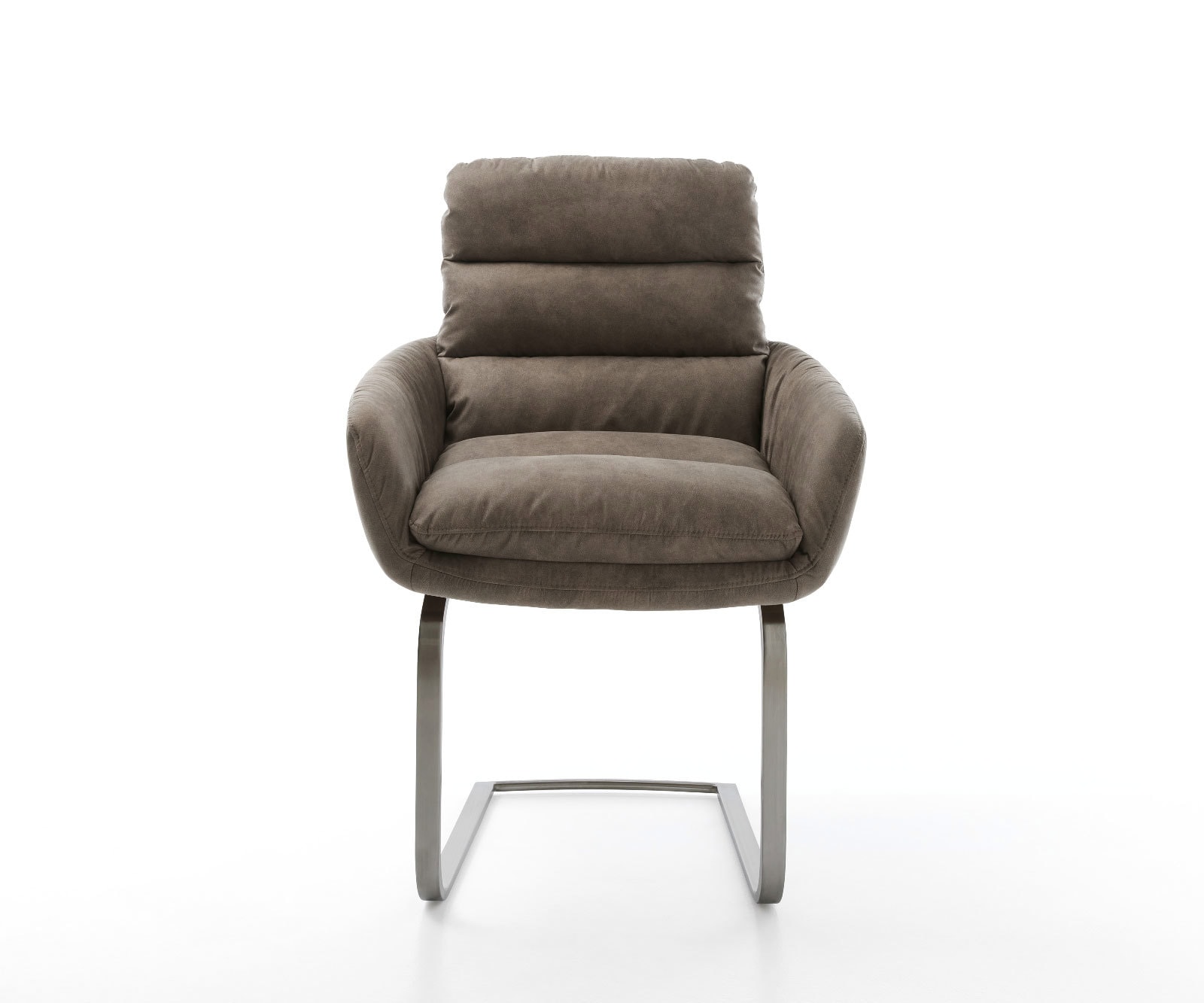 Cantilever Abelia-Flex mit Armlehnen microvelours taupe vintage pied cantilever plat grafiete 1 Cantilever Abelia-Flex mit Armlehnen microvelours taupe vintage pied cantilever plat grafiete 1