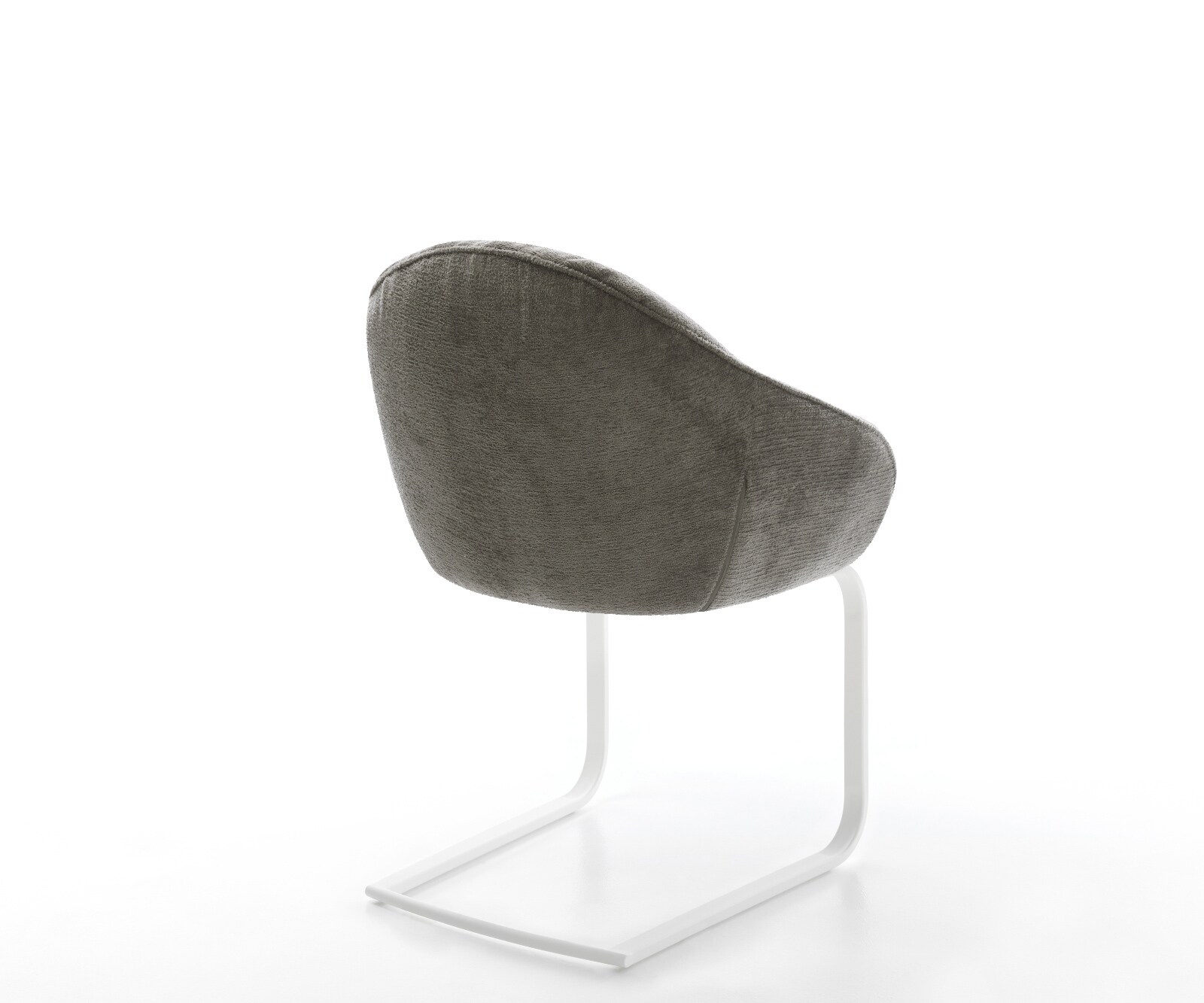 Cantilever Gaio-Flex bouclé doux couleur boue pied cantilever plat blanc 5