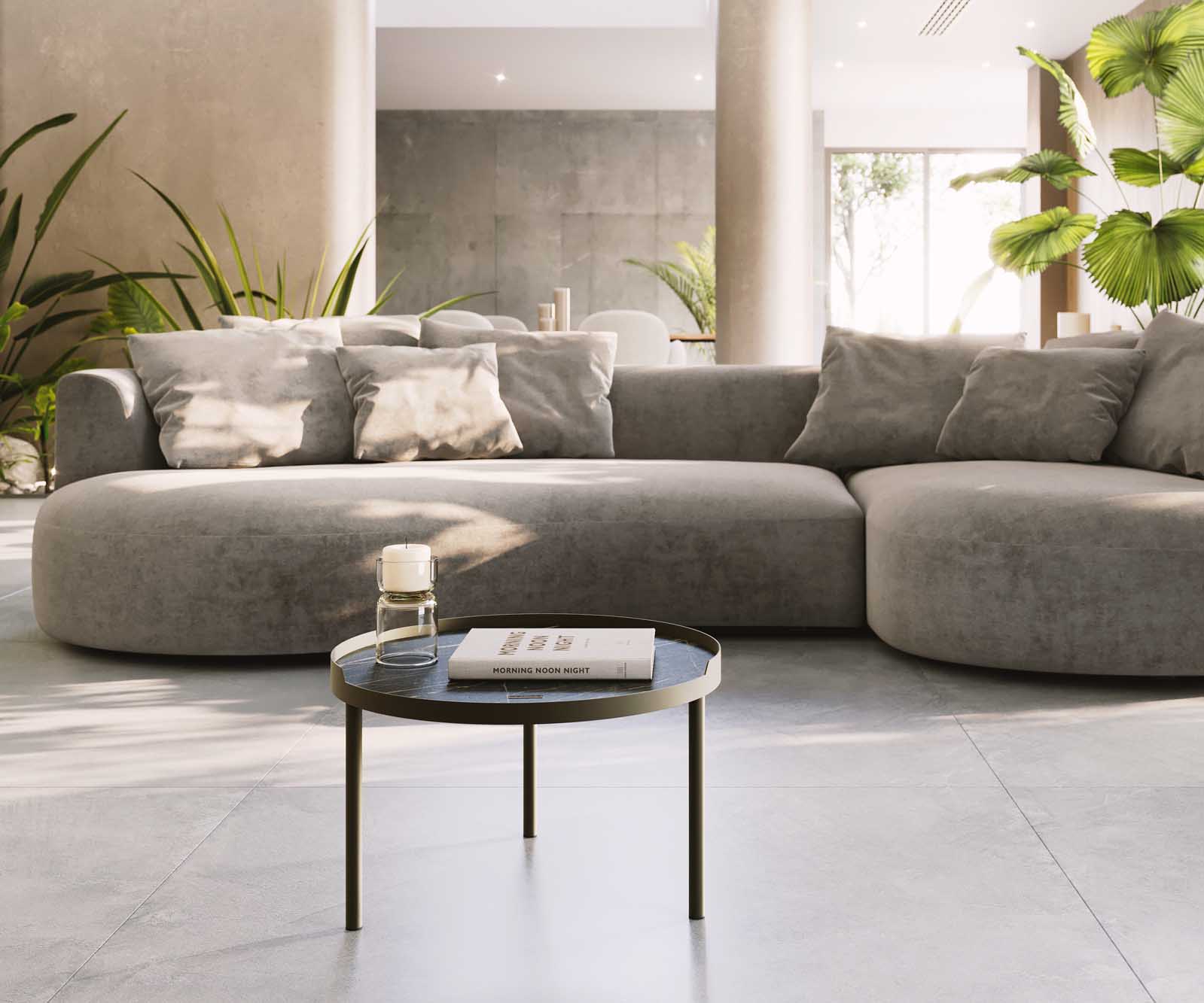 Table-basse Torell 50x50 cm Céramique Laminam®Noir Désir Marron Cadre métallique finition effet titane 2 Table-basse Torell 50x50 cm Céramique Laminam®Noir Désir Marron Cadre métallique finition effet titane 2