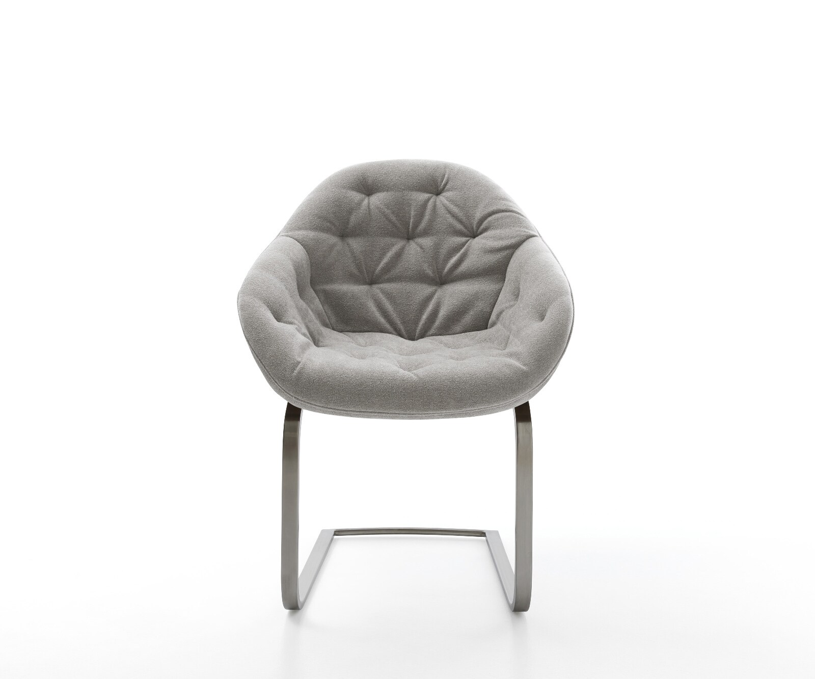 Cantilever Gaio-Flex tissu structuré doux gris pied cantilever plat grafiete 2