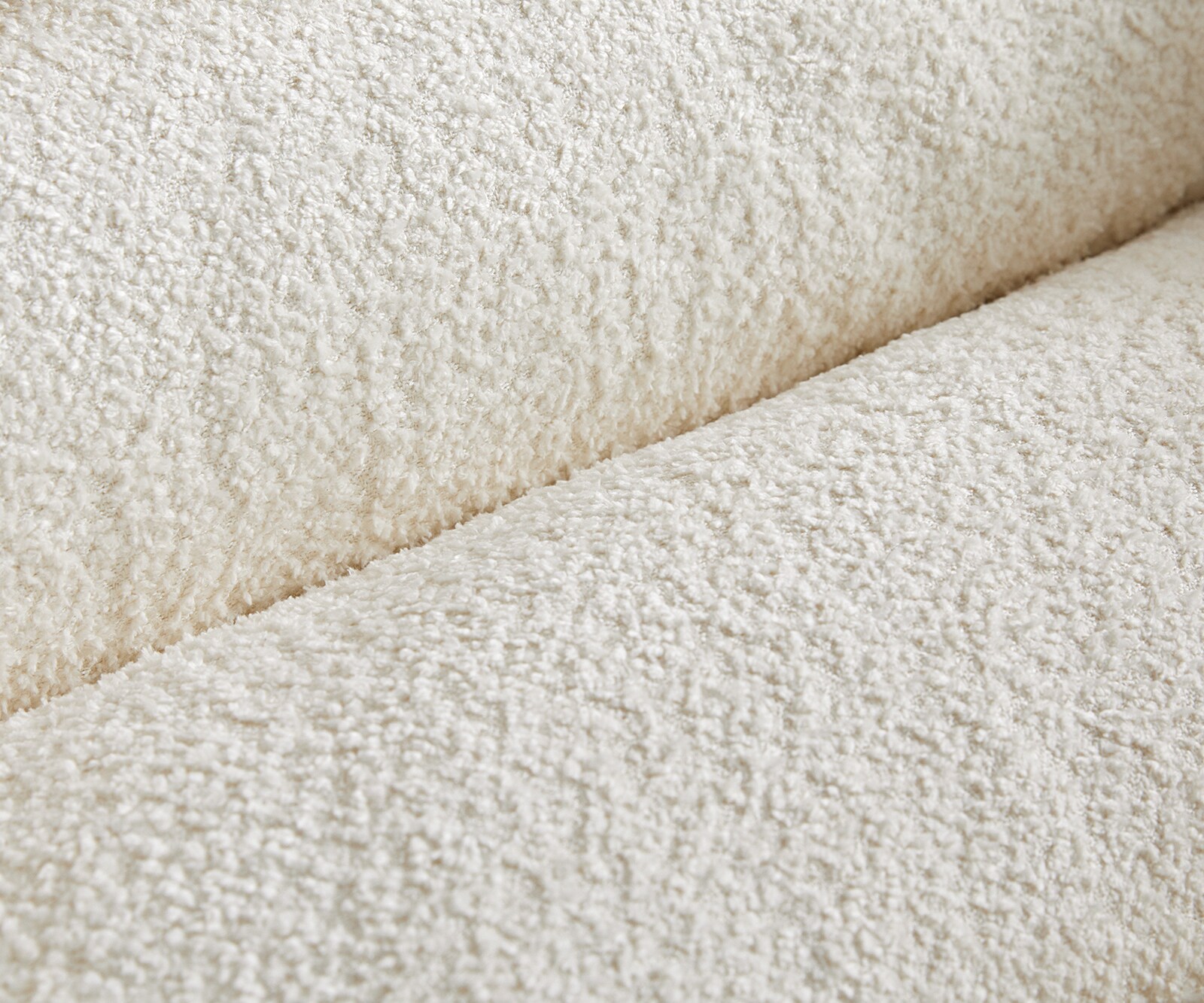 Sirpio Coussin à jeter 85x85 Bouclé Crème-Blanc 3