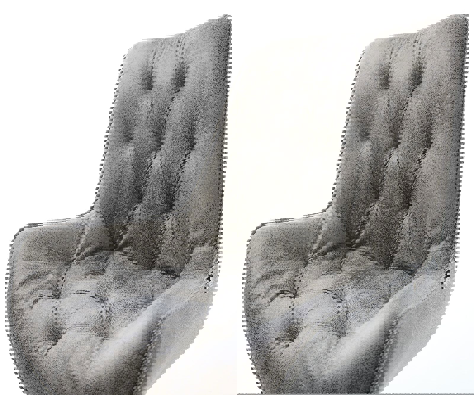 Chaise-de-salle-à-manger Taimi-Flex microvelours gris antique pied croisé large acier inoxydable brossé 3 Chaise-de-salle-à-manger Taimi-Flex microvelours gris antique pied croisé large acier inoxydable brossé 3