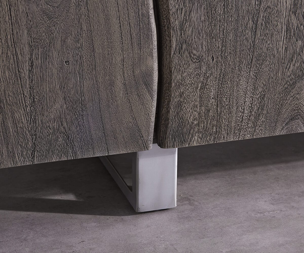 Buffet Live-Edge 220 cm acacia massif platine 6 portes 3 Buffet Live-Edge 220 cm acacia massif platine 6 portes 3