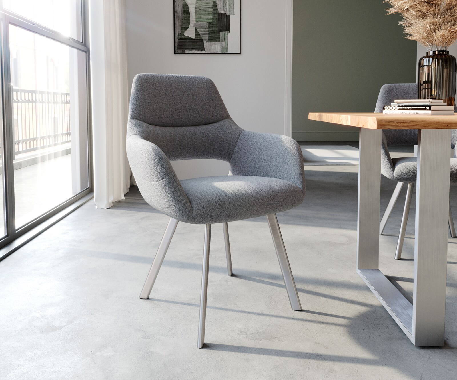 Chaise-de-salle-à-manger Yago-Flex Chaise rembourrée 3