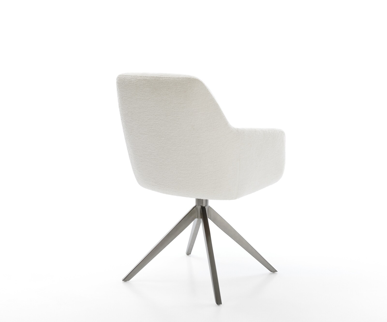 Chaise-pivotante Pejo-Flex bouclé doux beige pied croisé large grafiete pivotement sur 360° fonction bascule resorts ensachés 4
