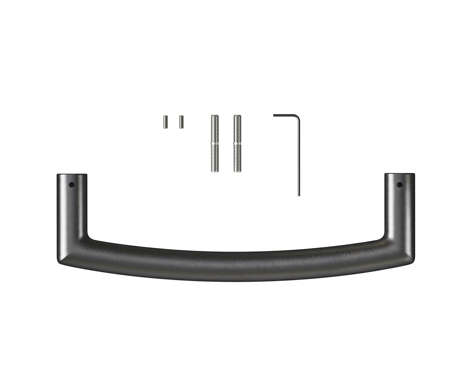 Poignée-de-chaise-de-bar Flex-Rund acier inoxydable grafiete 1