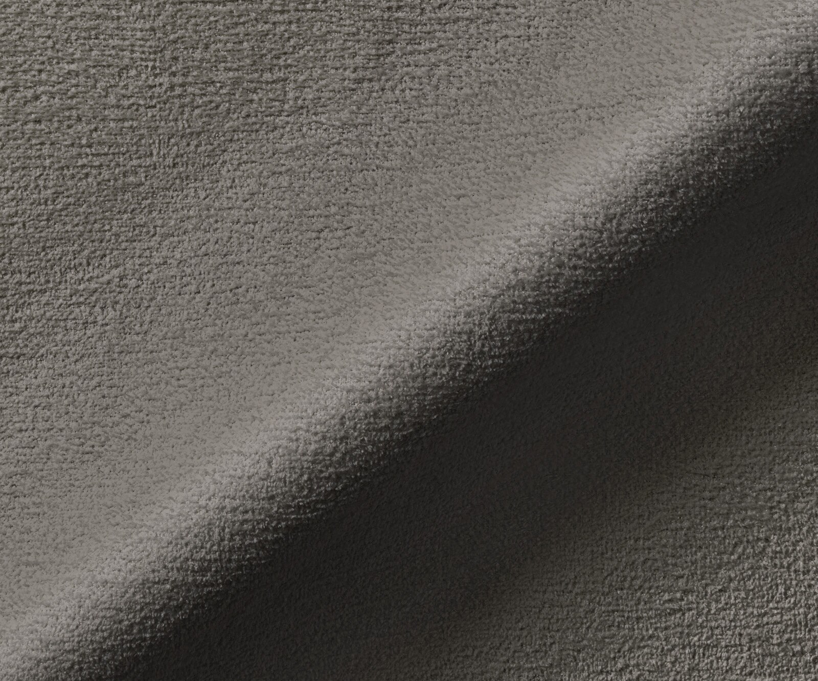 Cantilever Alja-Flex avec accoudoirs bouclé doux couleur boue pied cantilever plat aspect titane resorts ensachés 3